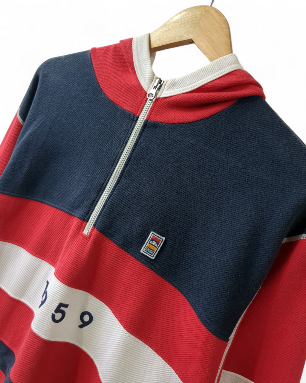Ellesse 90s 1/4 Zipper Hoodie - (M)