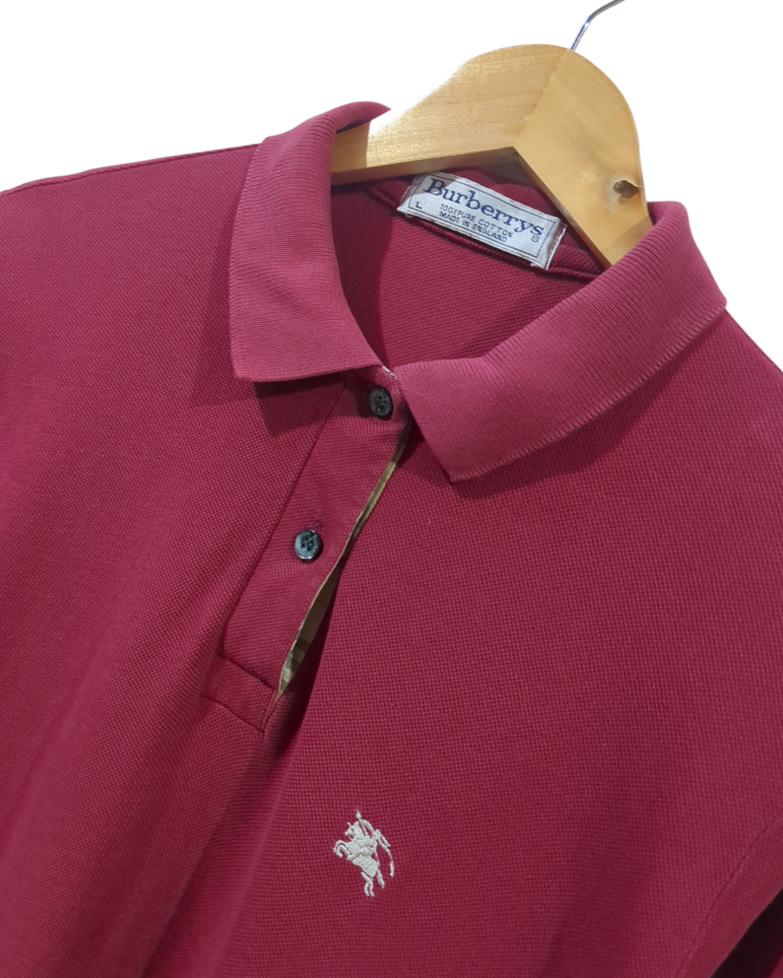 Burberry 90s Polo Shirt - (M)
