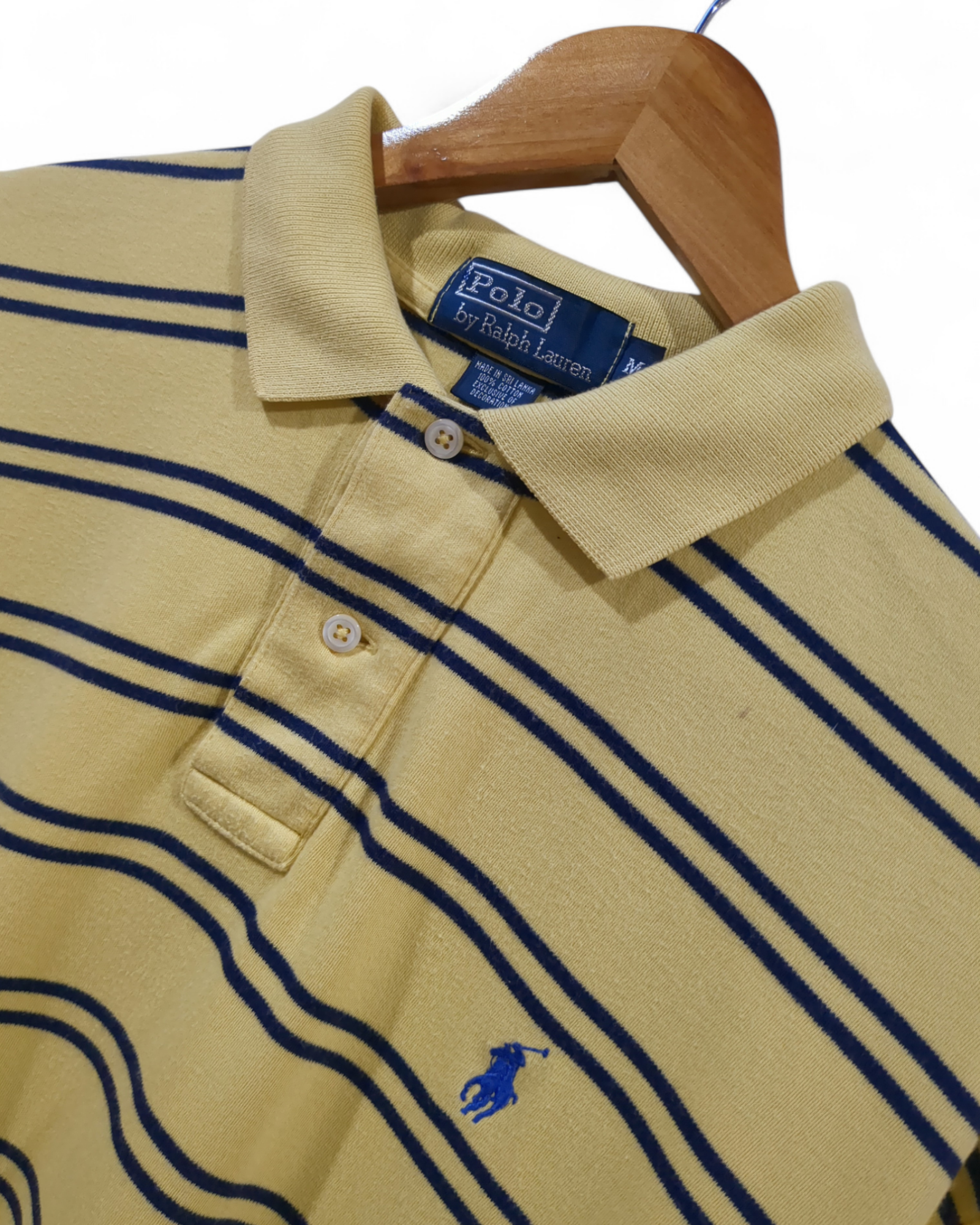 Ralph Lauren 00s Striped Polo Shirt - (M)