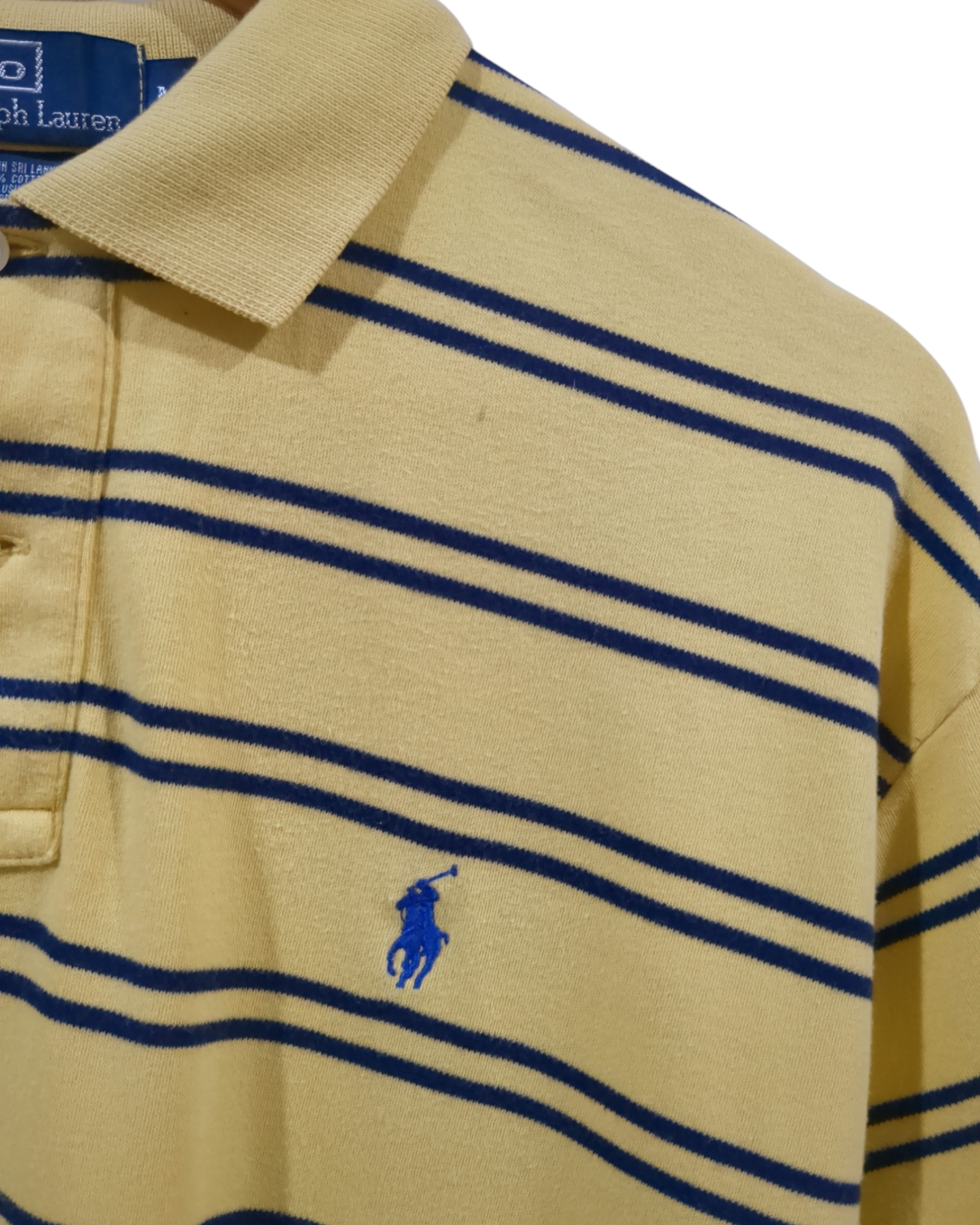 Ralph Lauren 00s Striped Polo Shirt - (M)