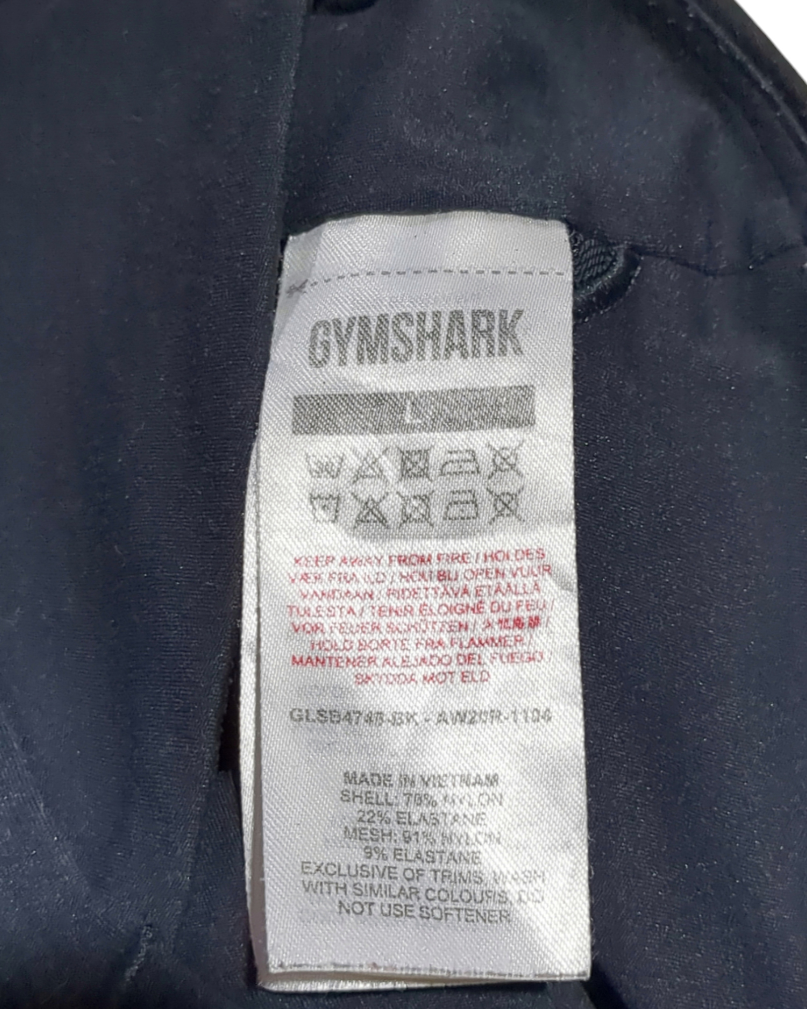 Gymshark V-Neck Sports Bra - (L)