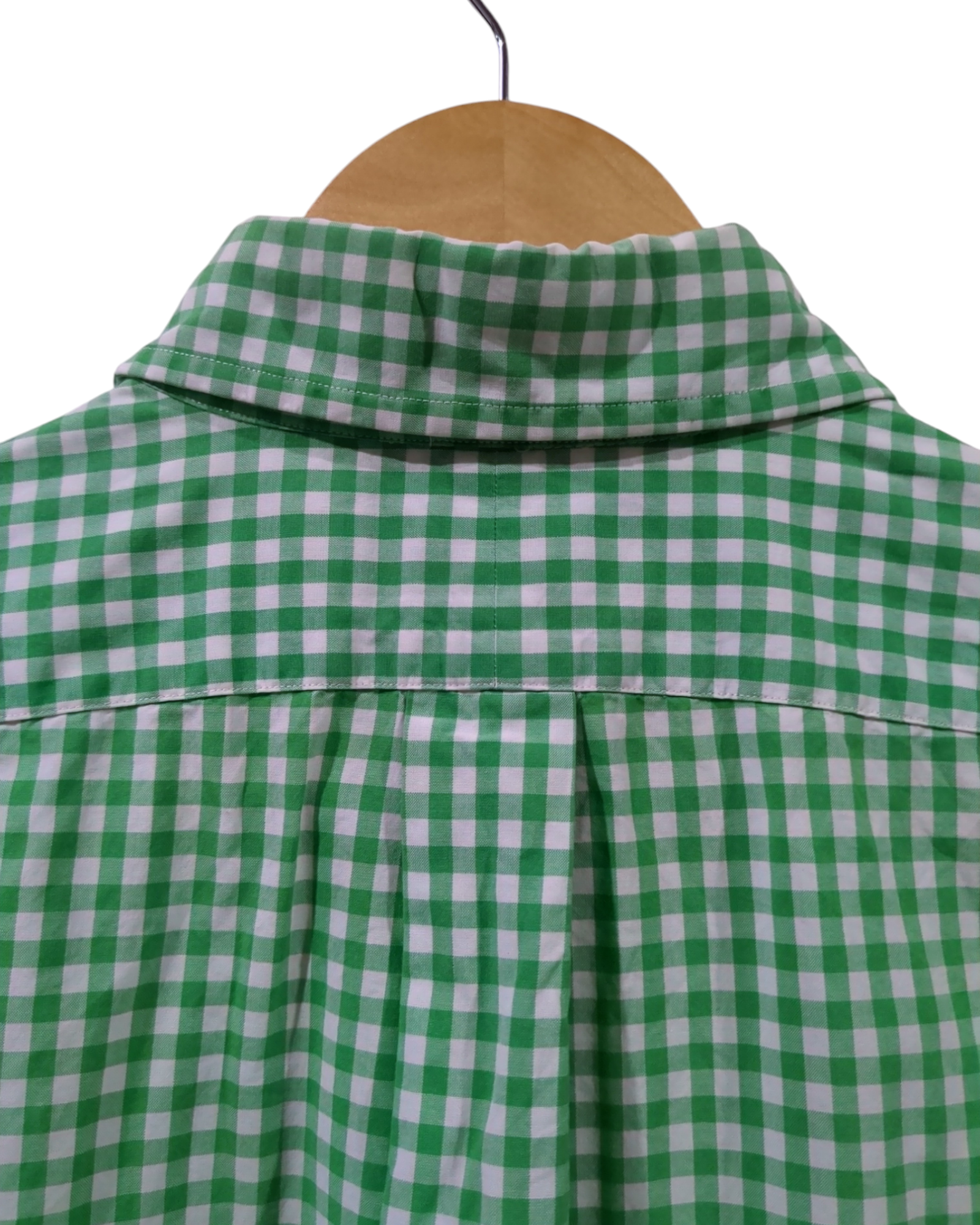 Ralph Lauren Green Gingham Check Shirt - (L)