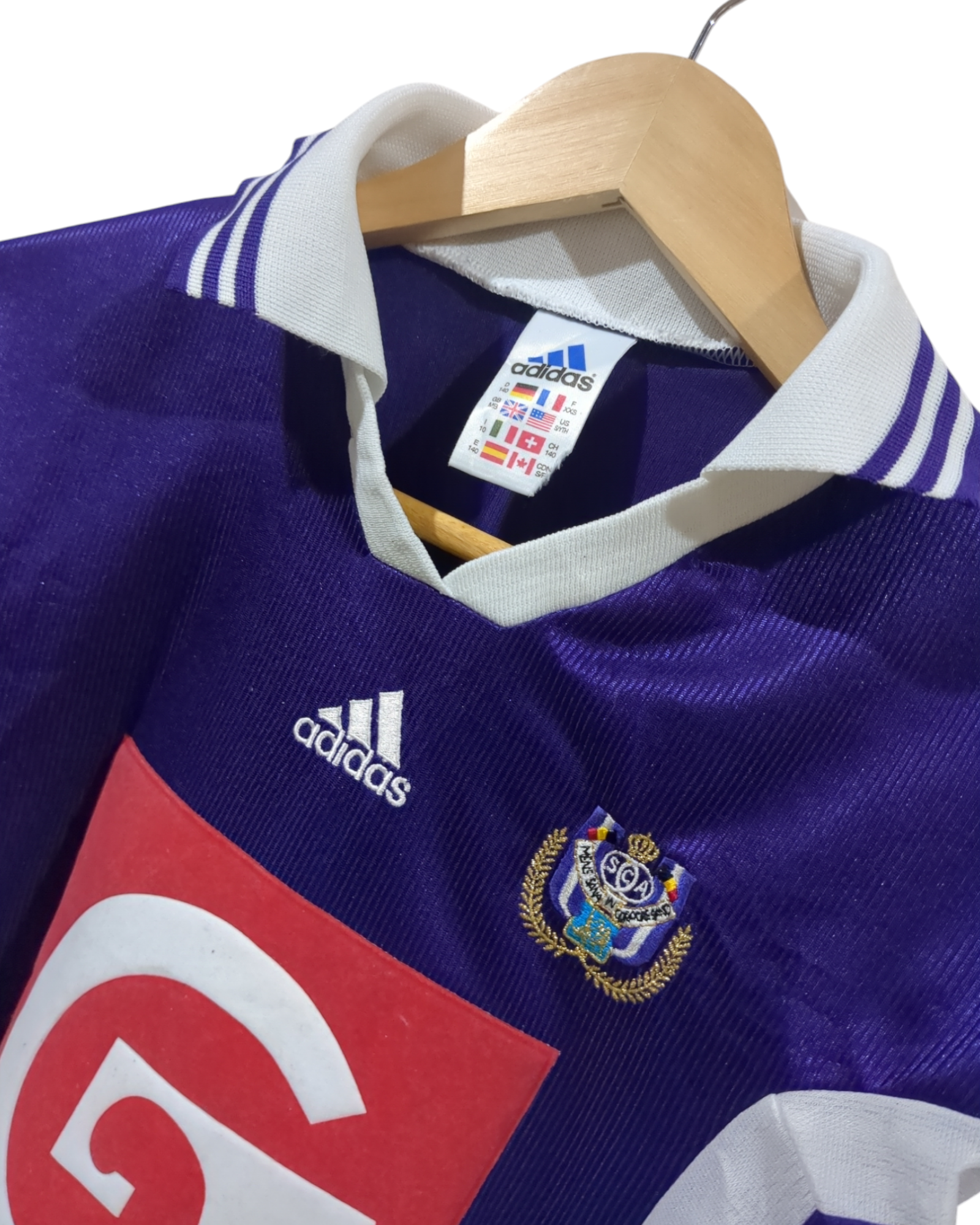 1998-99 Adidas Anderlecht Home L/S Shirt - (XS)