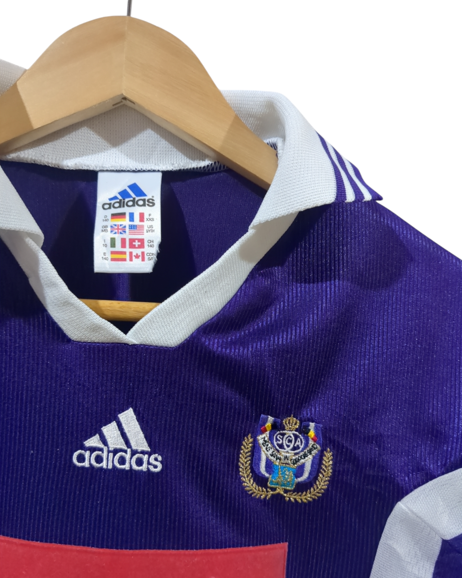 1998-99 Adidas Anderlecht Home L/S Shirt - (XS)