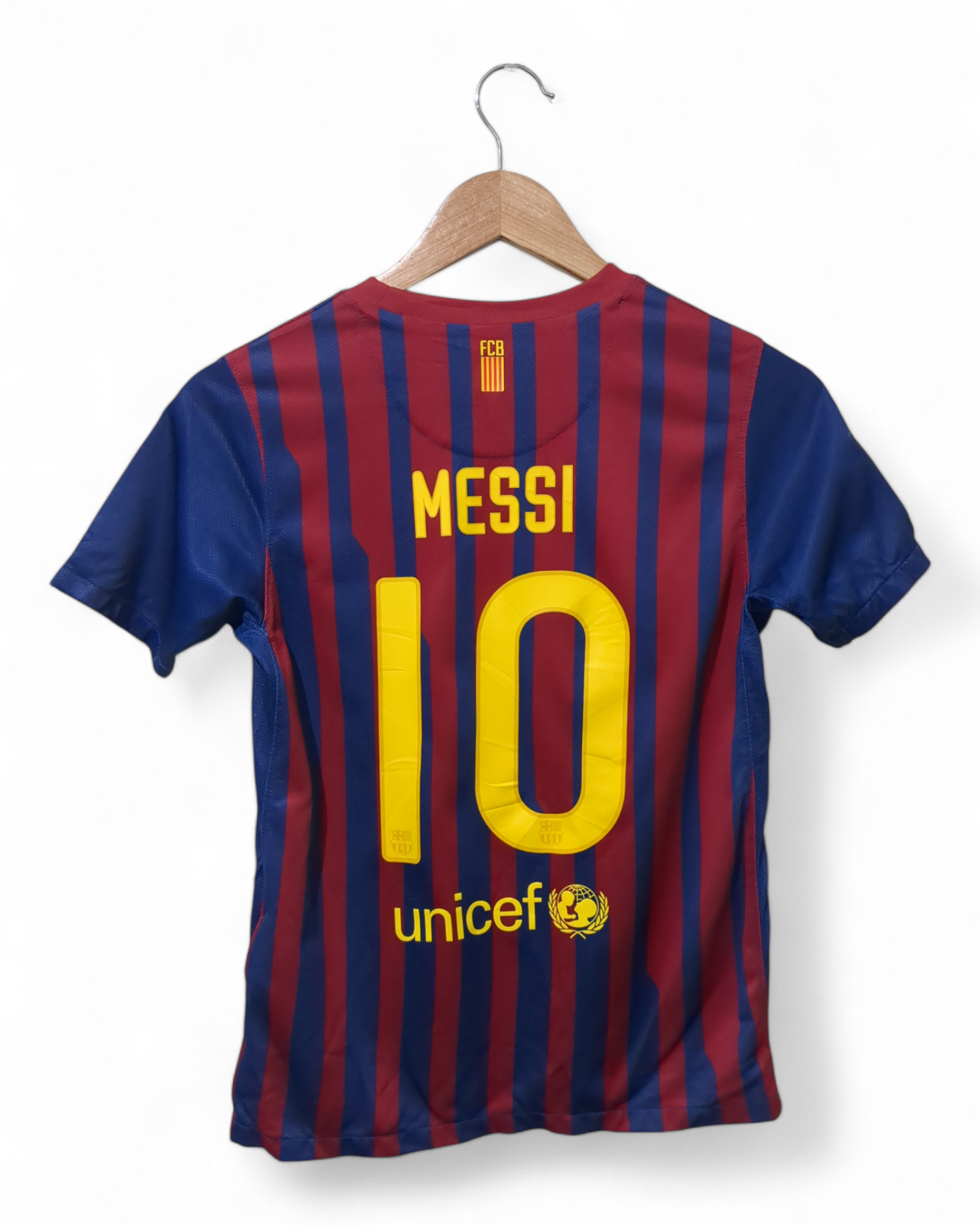 2011-12 Nike Barcelona Home Shirt #10 Messi - (XS)
