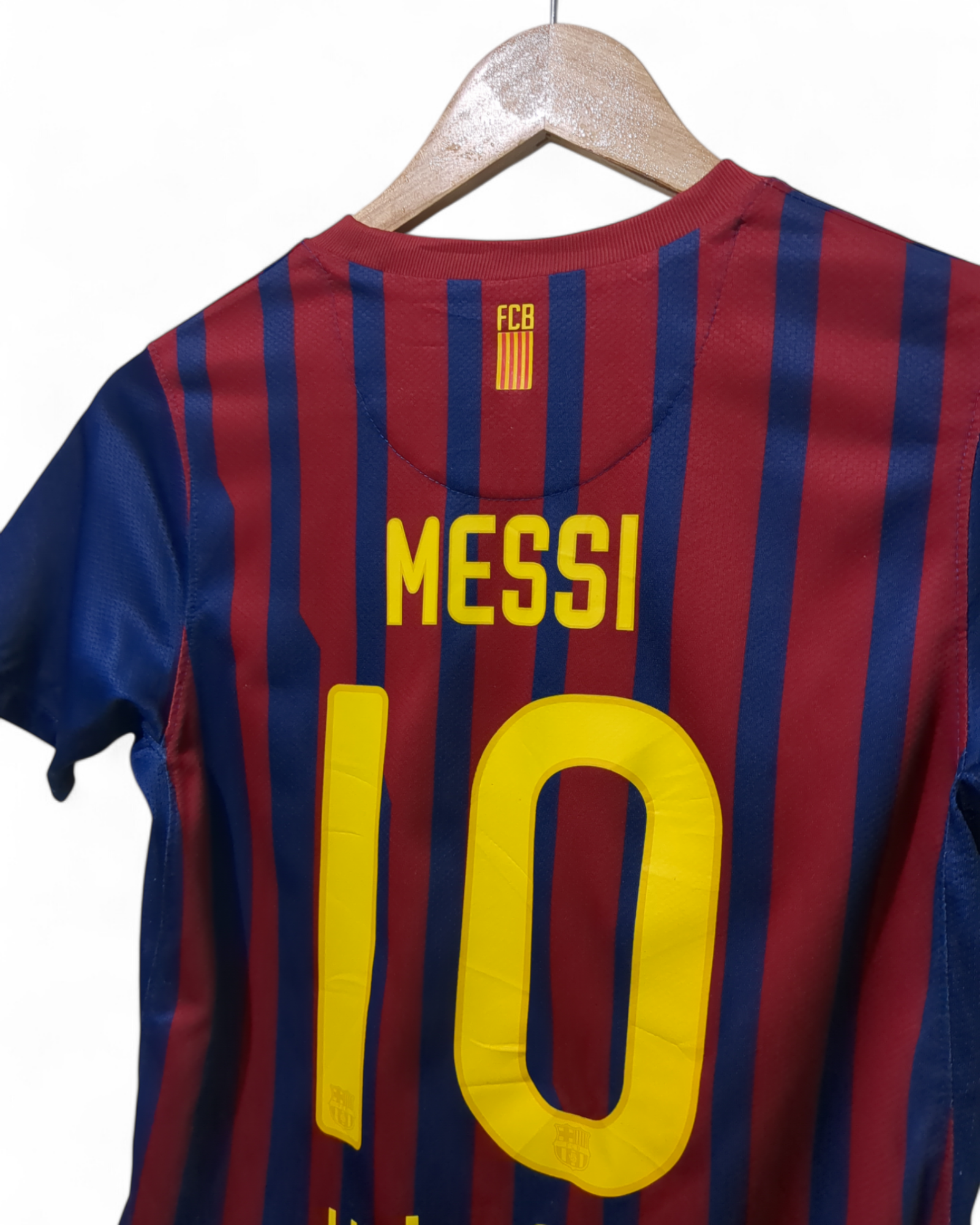 2011-12 Nike Barcelona Home Shirt #10 Messi - (XS)