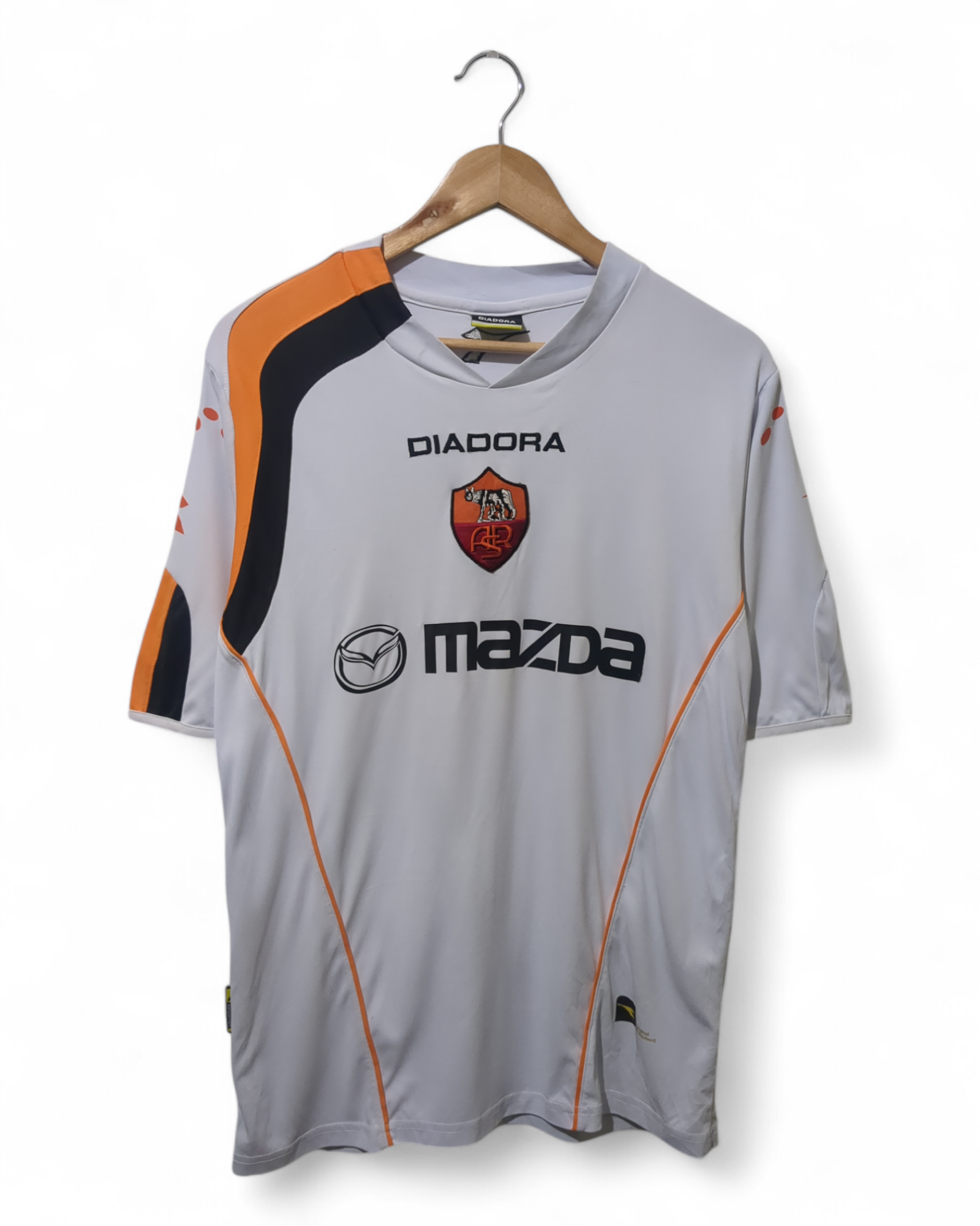 2004-05 Diadora AS Roma Away Shirt #14 - (M)