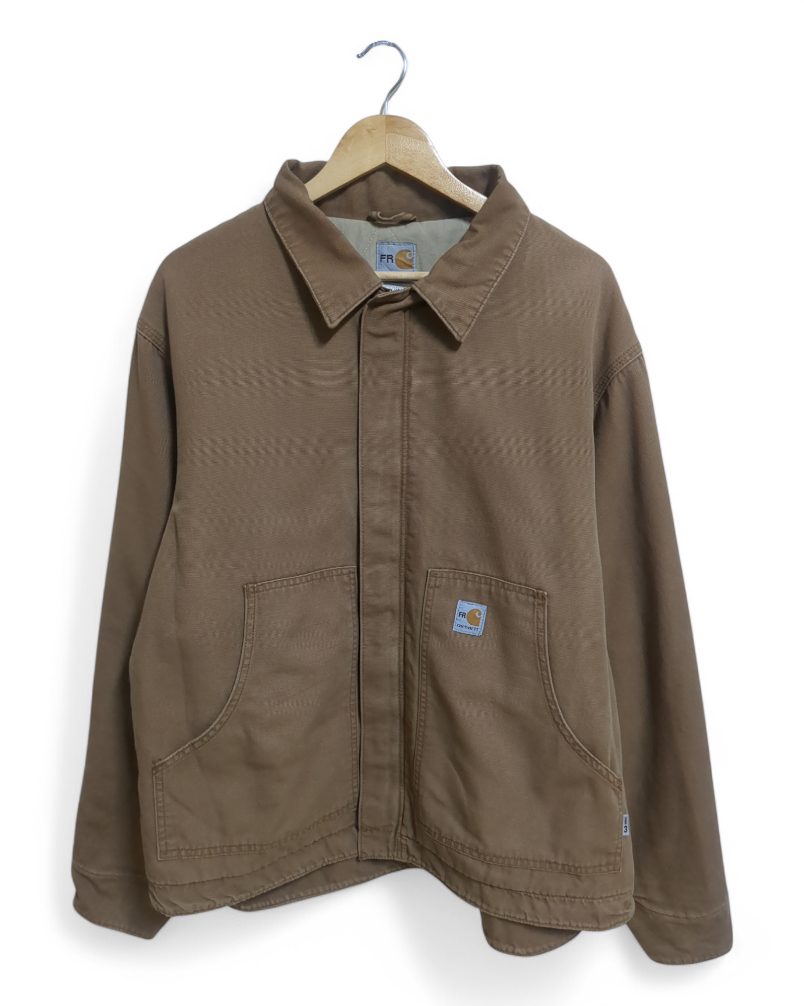 Carhartt Flame Resistant Dearborn Canvas Quilt Lined Jacket - (2XL)