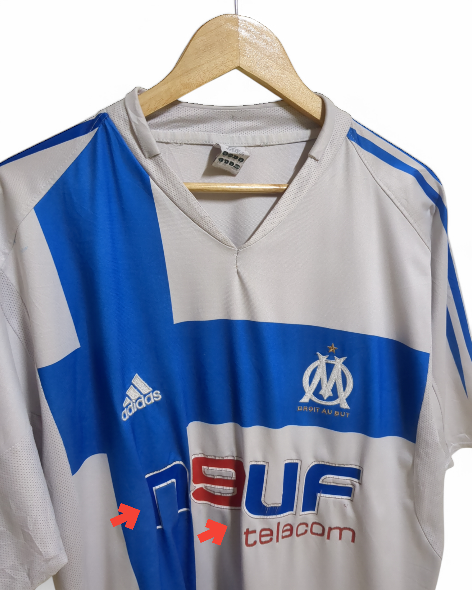 2004-05 Adidas Olympique Marseille Home Shirt - (XL)