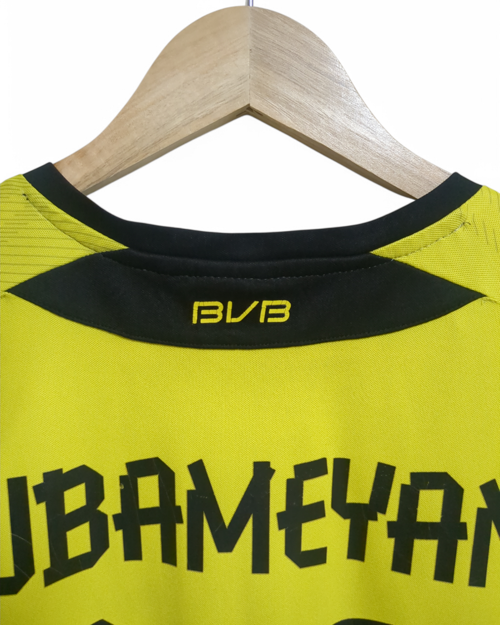 2013-14 Puma Borussia Dortmund Home Shirt #17 Aubameyang - (M)
