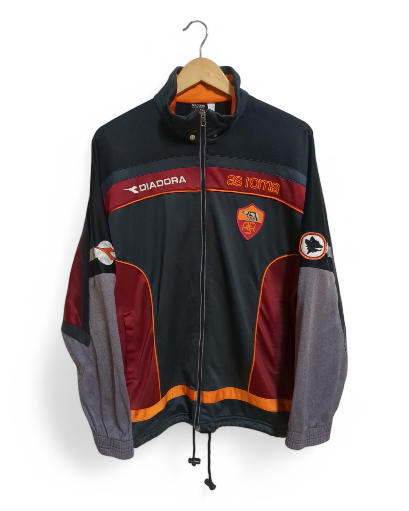 1999-00 Diadora AS Roma Track Jacket - (XL)