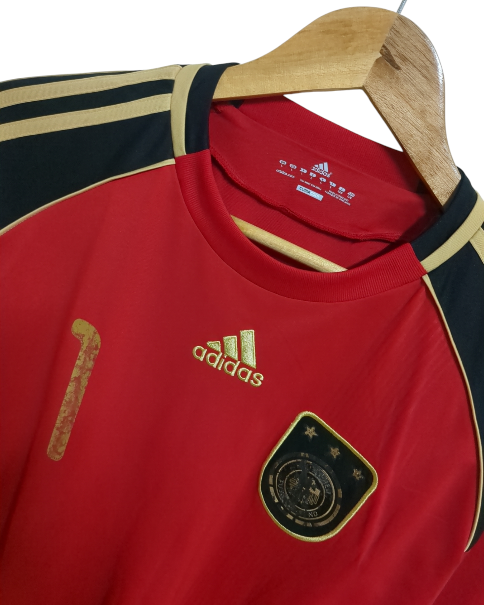 2010-11 Adidas Germany Goalkeeper L/S Shirt #1 Neuer - (L)