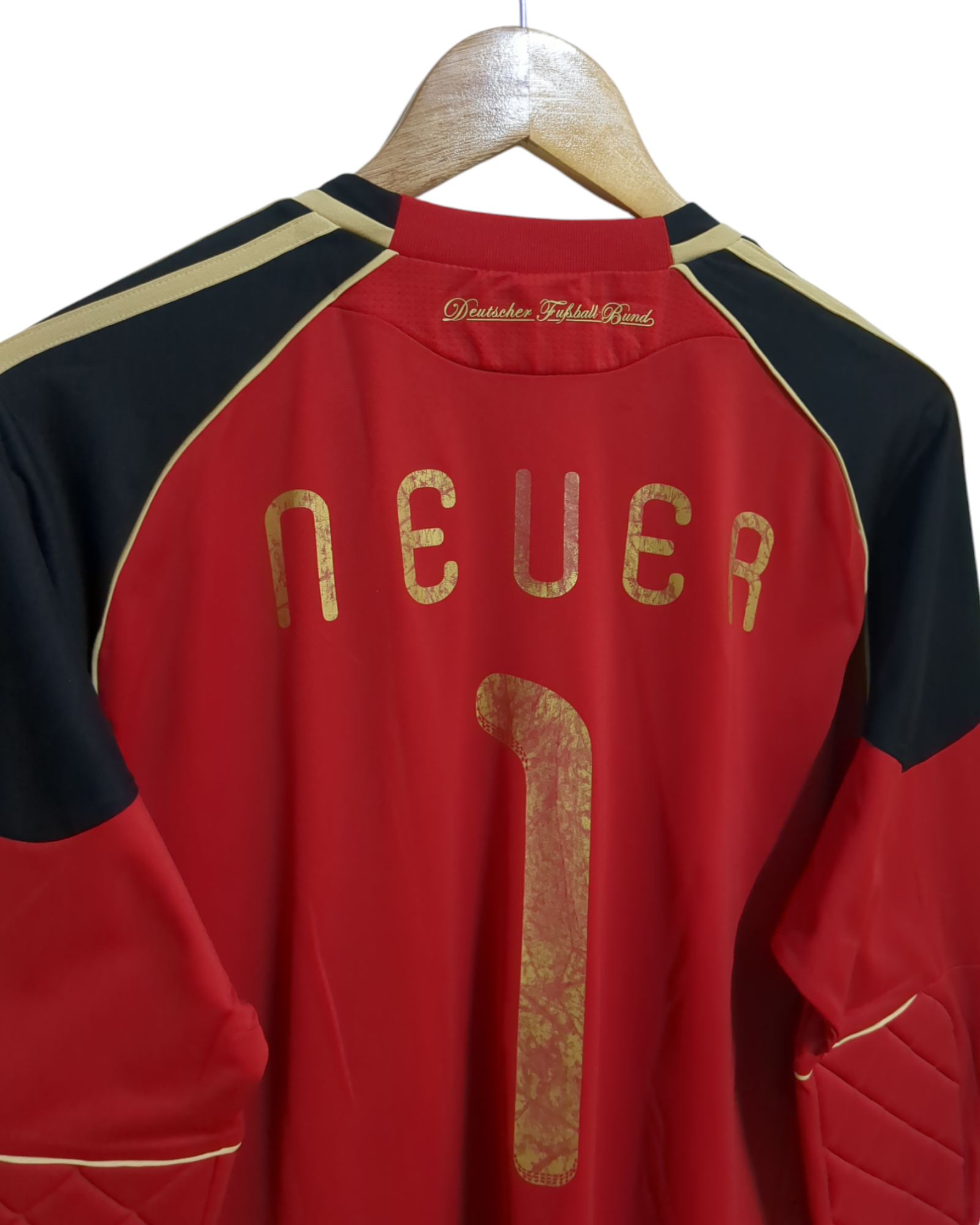 2010-11 Adidas Germany Goalkeeper L/S Shirt #1 Neuer - (L)