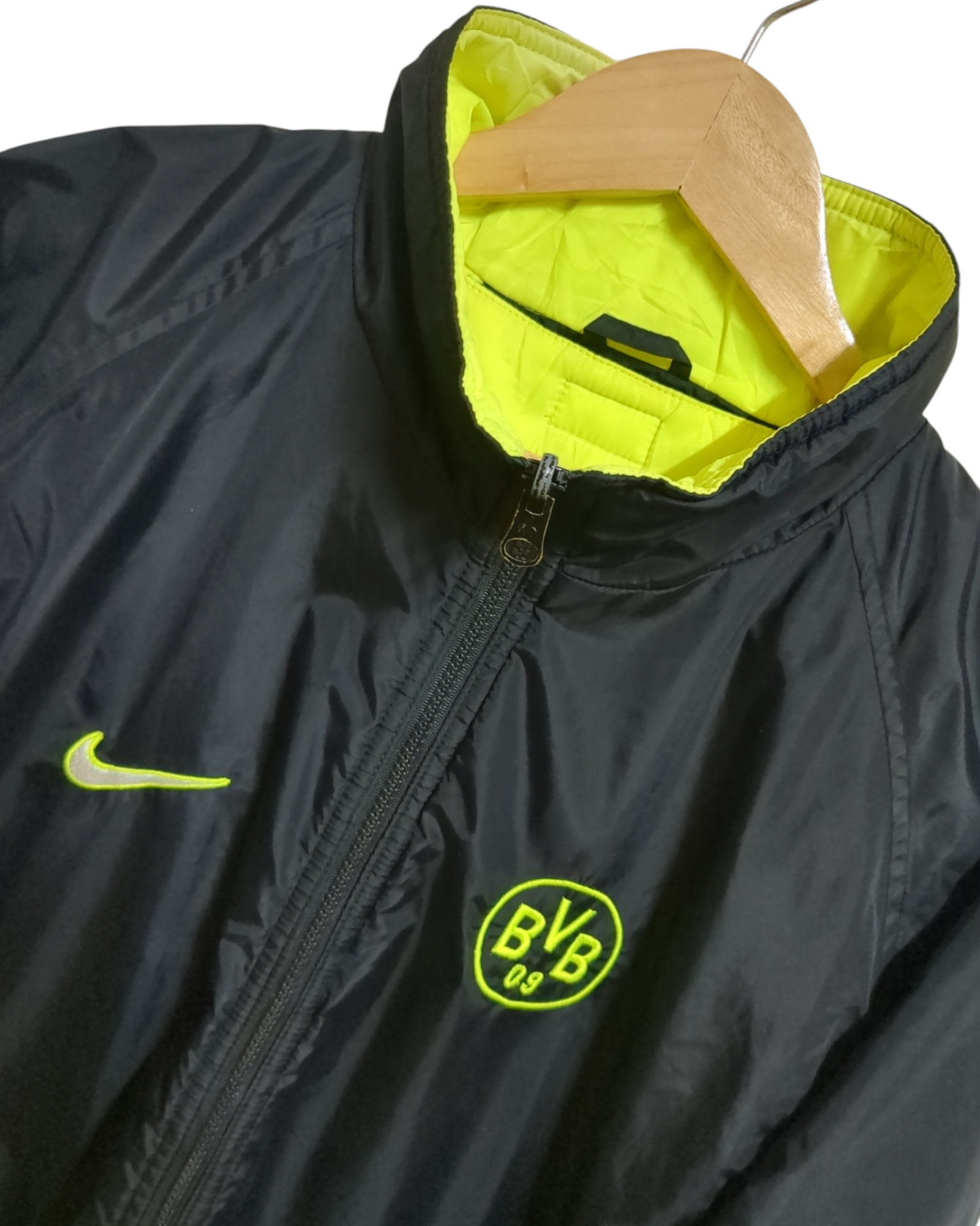 1997-98 Nike Borussia Dortmund Reversible Bench Padded Jacket - (XL)