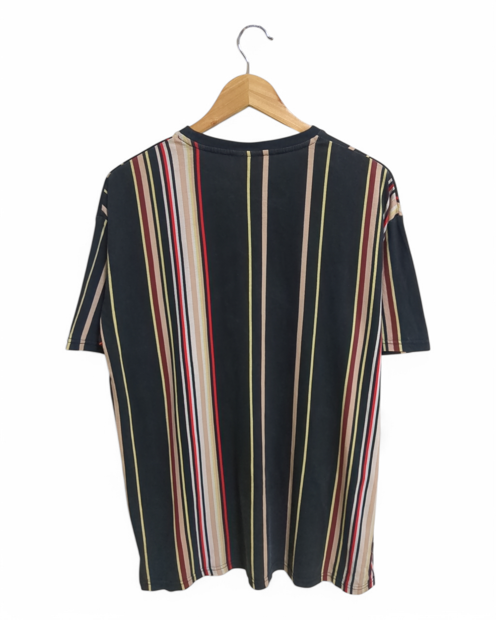 Stussy Australia Est. 1980 Center Logo Striped Tee - (L)