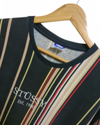 Stussy Australia Est. 1980 Center Logo Striped Tee - (L)