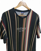 Stussy Australia Est. 1980 Center Logo Striped Tee - (L)