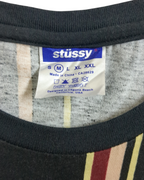 Stussy Australia Est. 1980 Center Logo Striped Tee - (L)