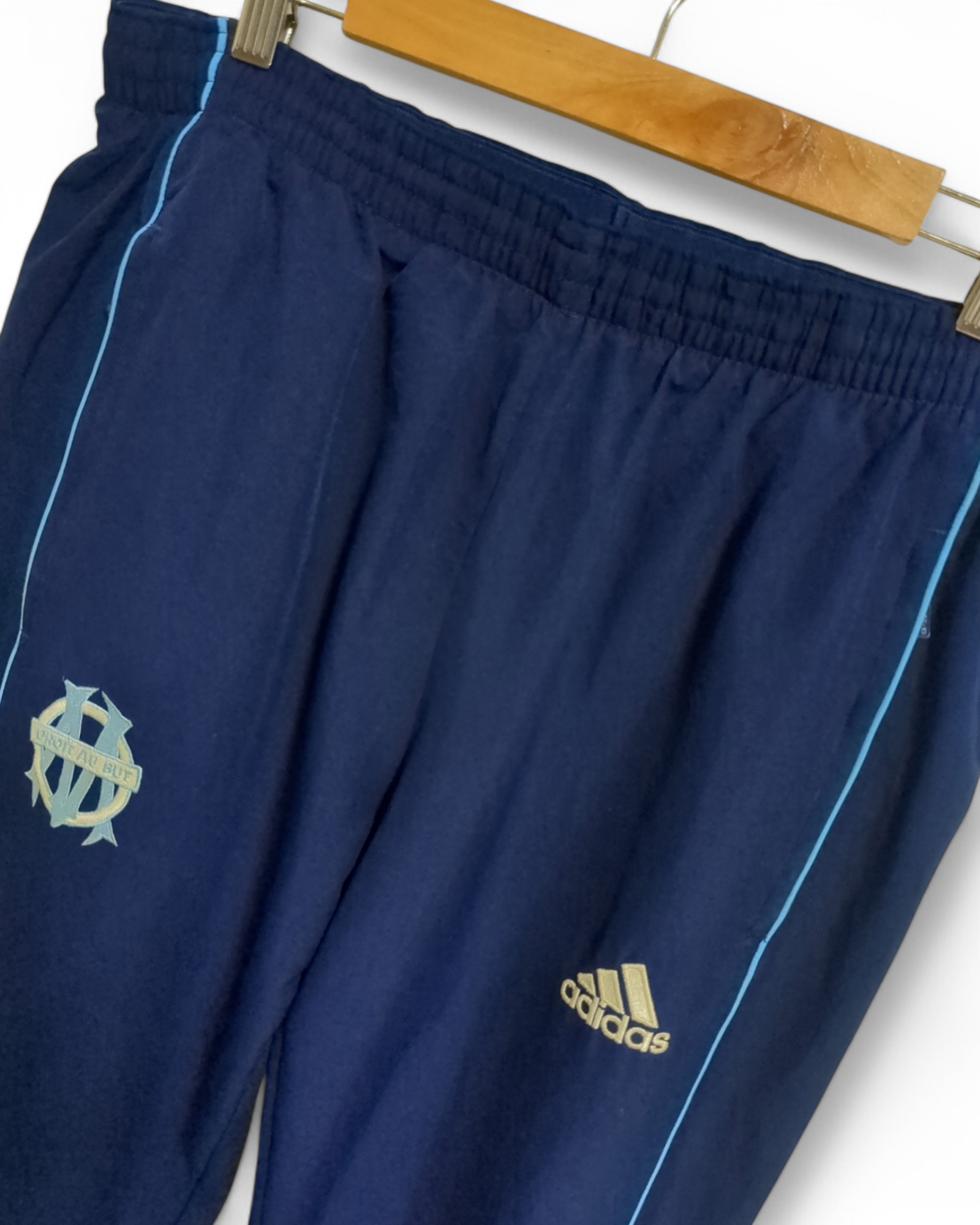 2000-01 Adidas Olympique Marseille Trackpant - (W32 x L42)