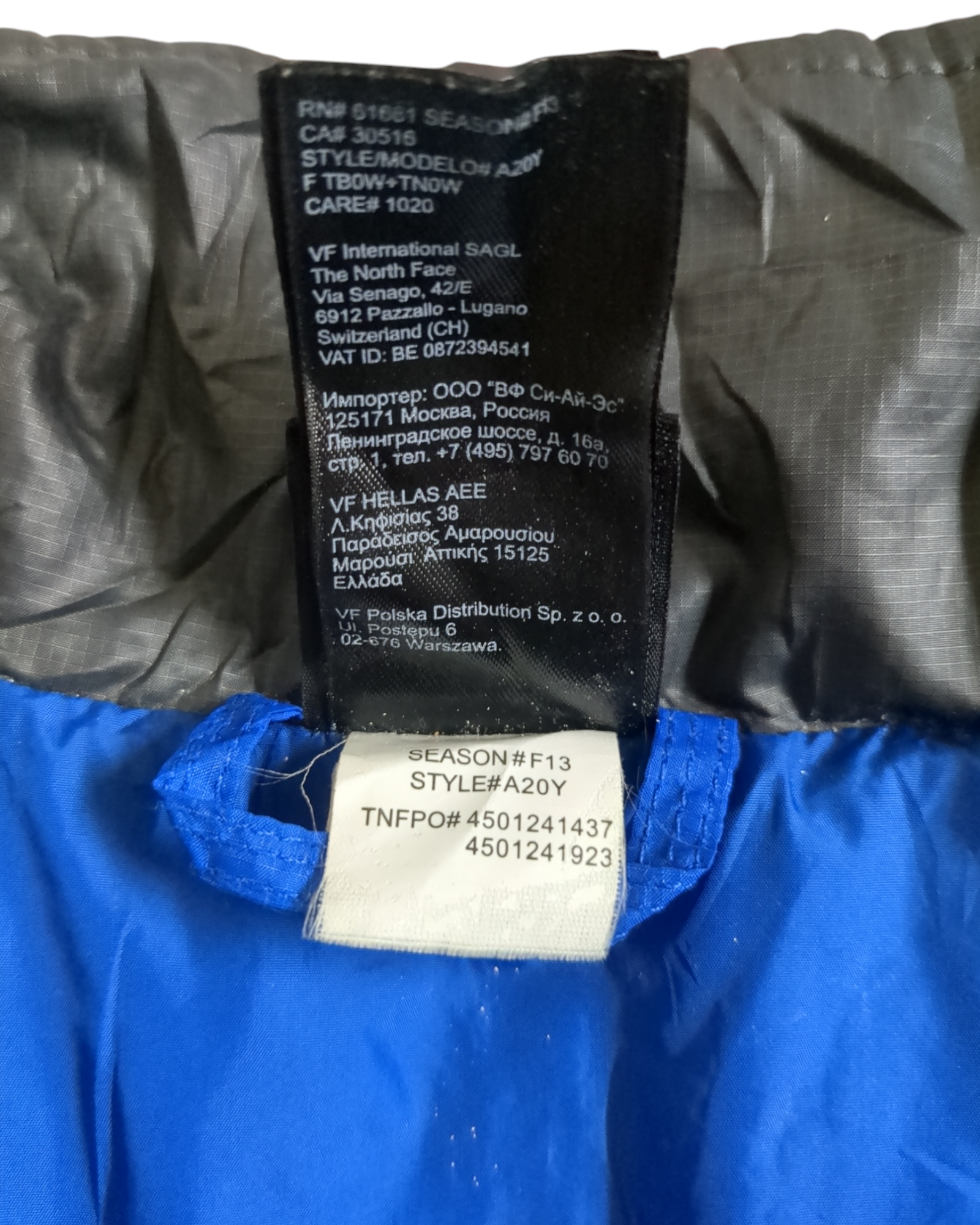 The North Face Embroidered Logo Puffer Jacket - (M)