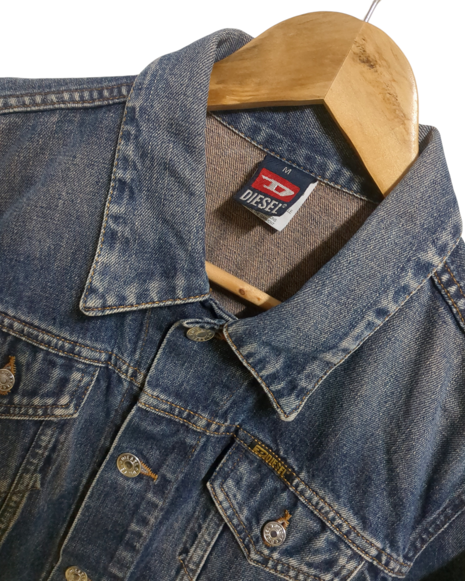 Diesel 00s Denim Trucker Jacket - (S)