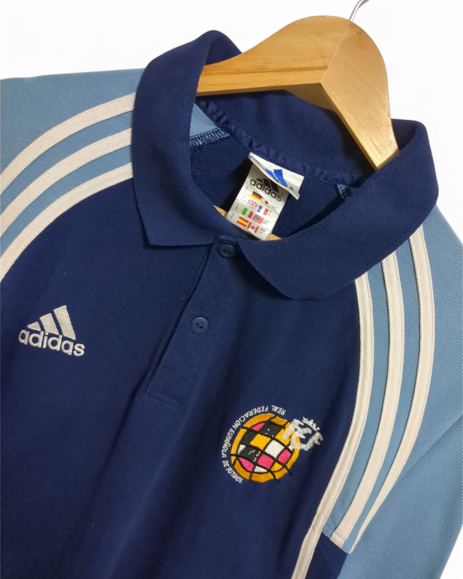 2000-01 Adidas Spain Polo Shirt - (L)