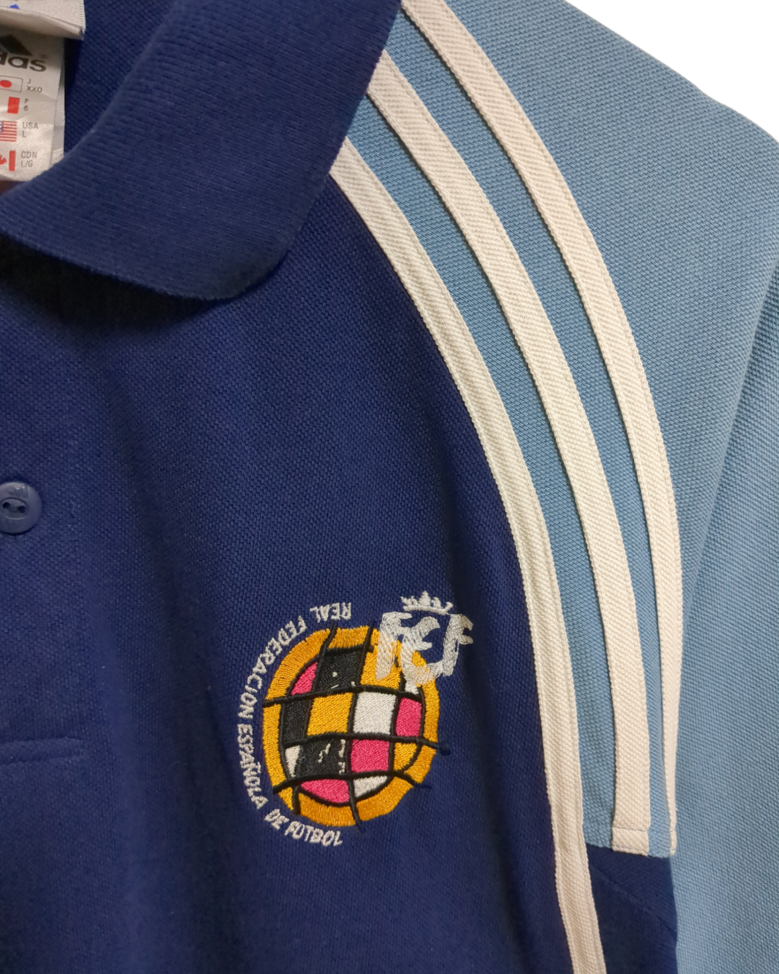 2000-01 Adidas Spain Polo Shirt - (L)