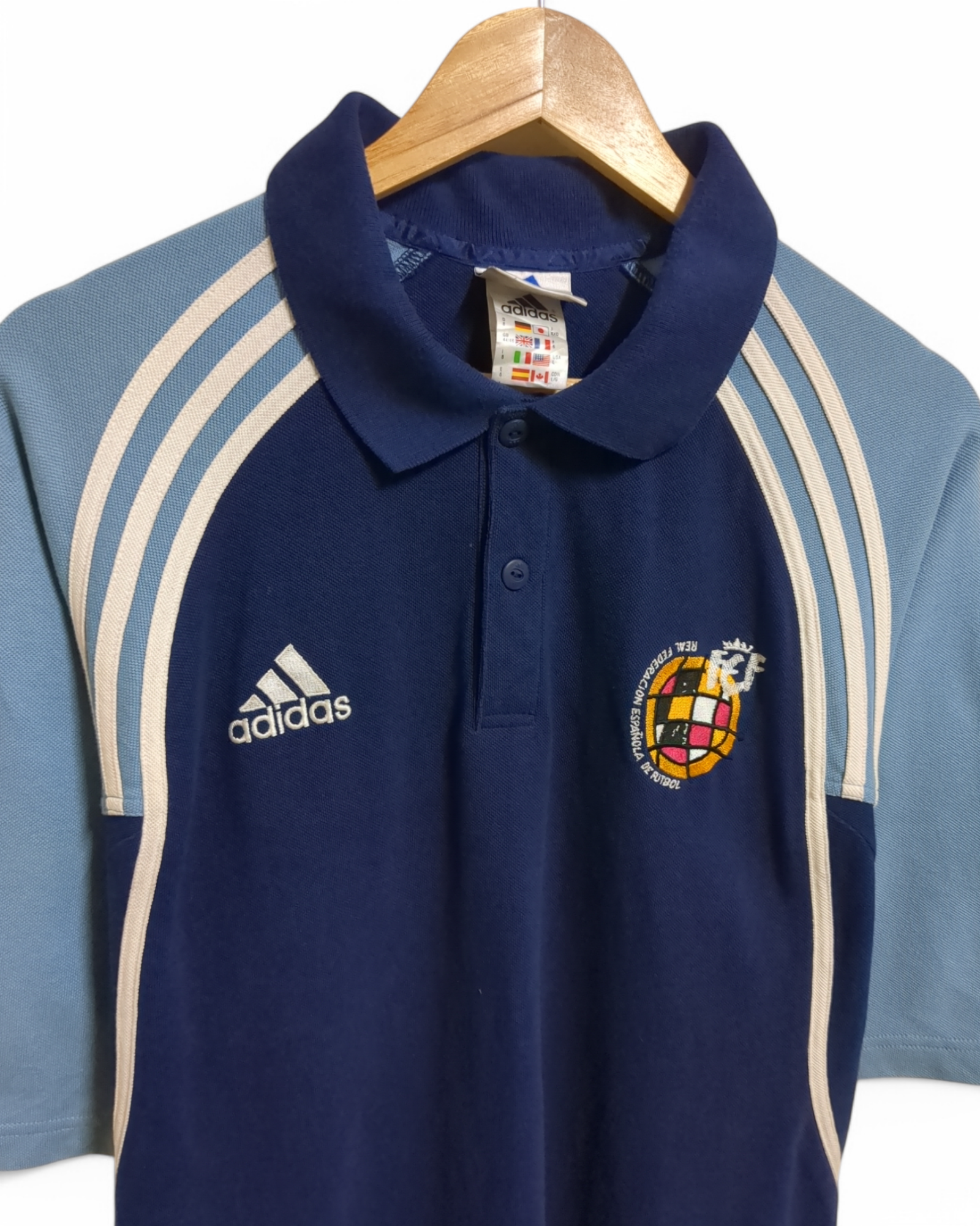 2000-01 Adidas Spain Polo Shirt - (L)