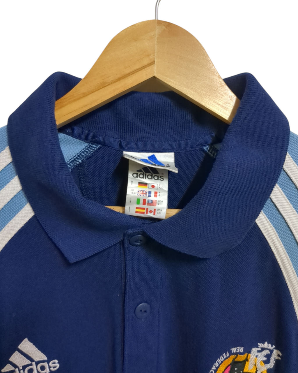 2000-01 Adidas Spain Polo Shirt - (L)