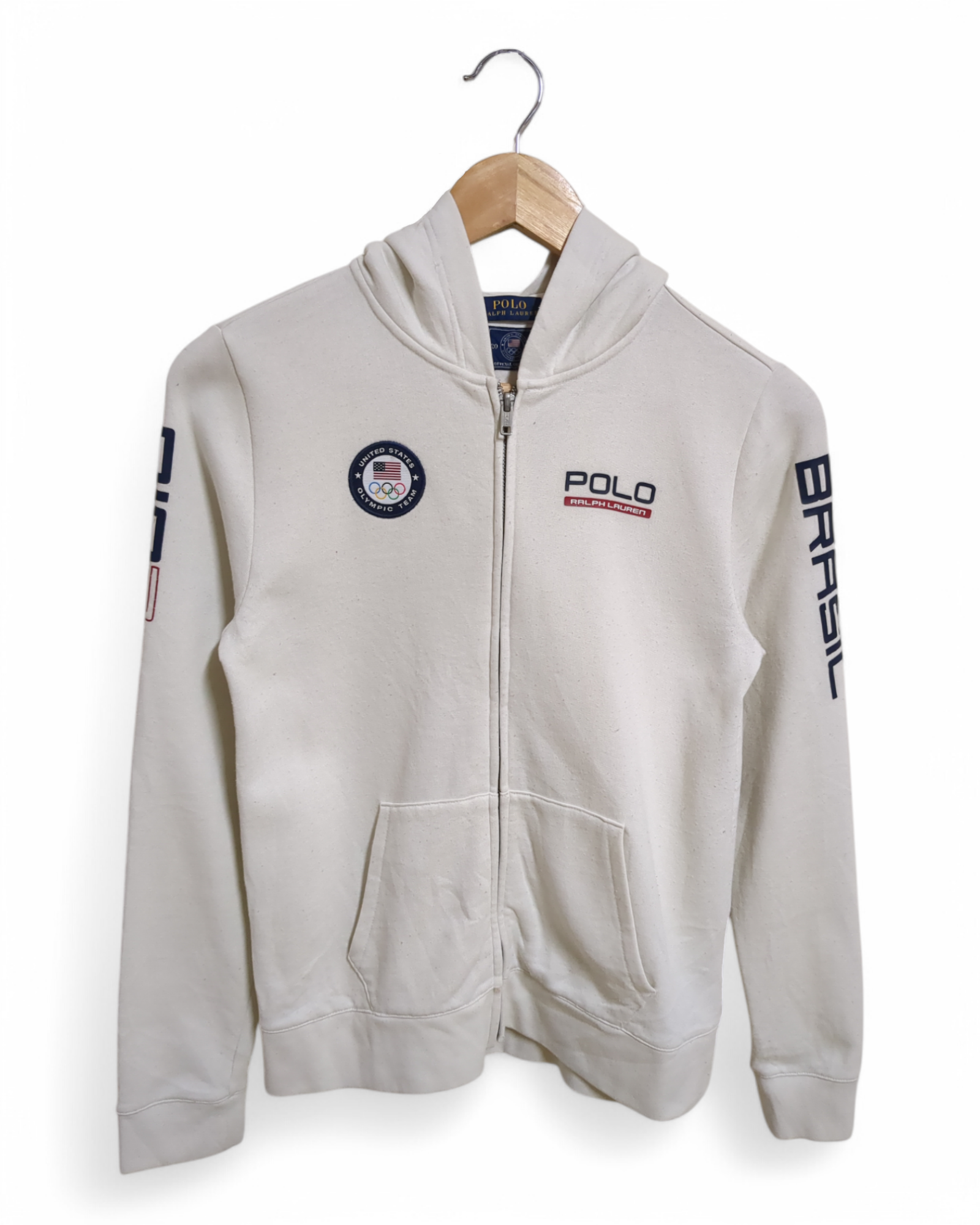 Ralph Lauren 2016 Olympic Brazil Hooded Zipper Sweatshirt - (S)