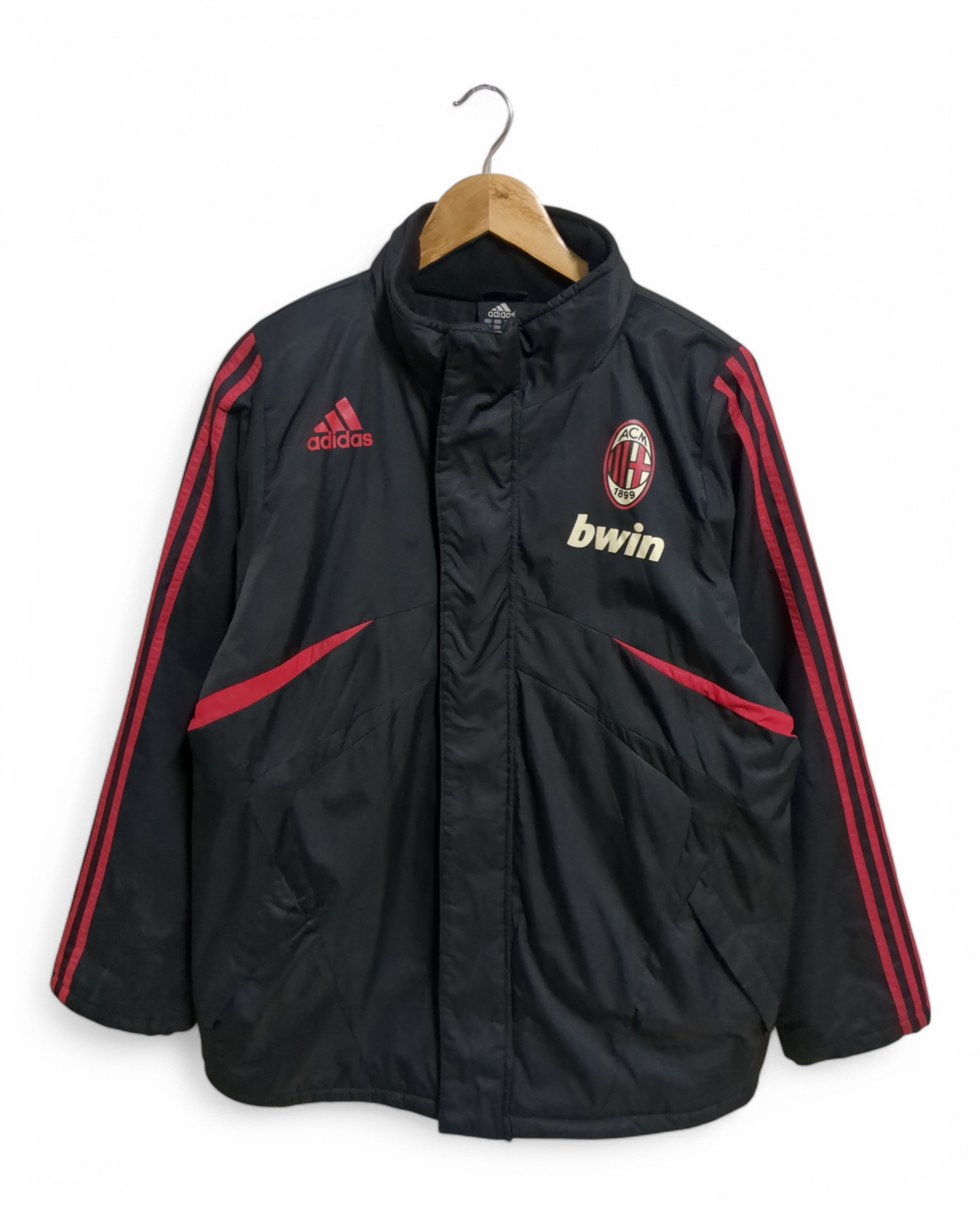 2005-06 Adidas AC Milan Bench Padded Coat - (L)