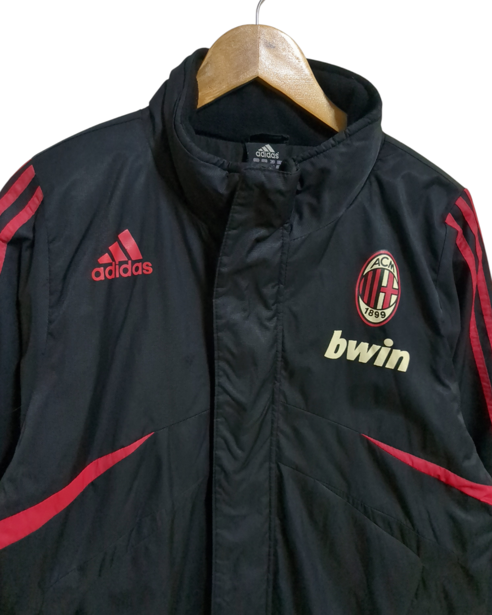 2005-06 Adidas AC Milan Bench Padded Coat - (L)
