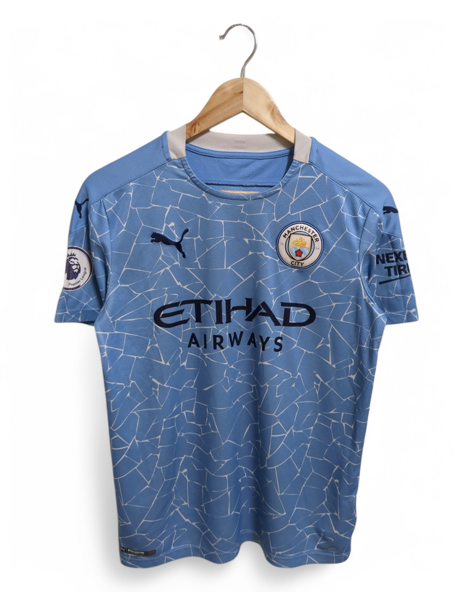 2020-21 Puma Manchester City Home Shirt #26 Mahrez - (S)