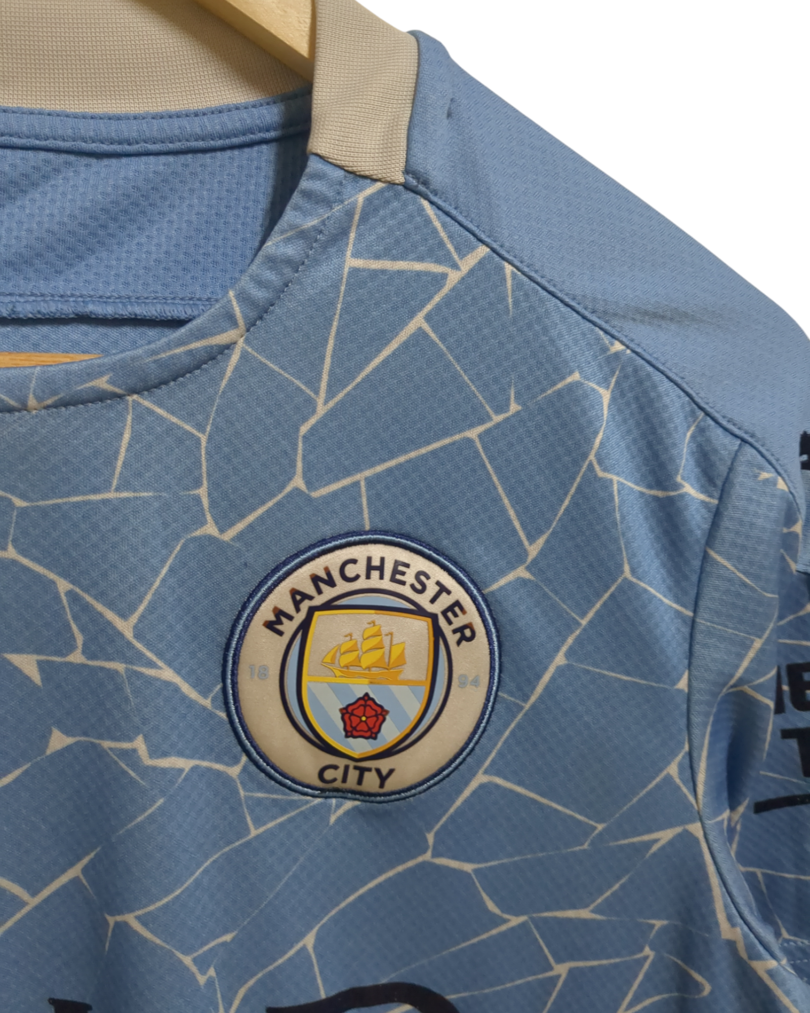 2020-21 Puma Manchester City Home Shirt #26 Mahrez - (S)