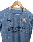 2020-21 Puma Manchester City Home Shirt #26 Mahrez - (S)