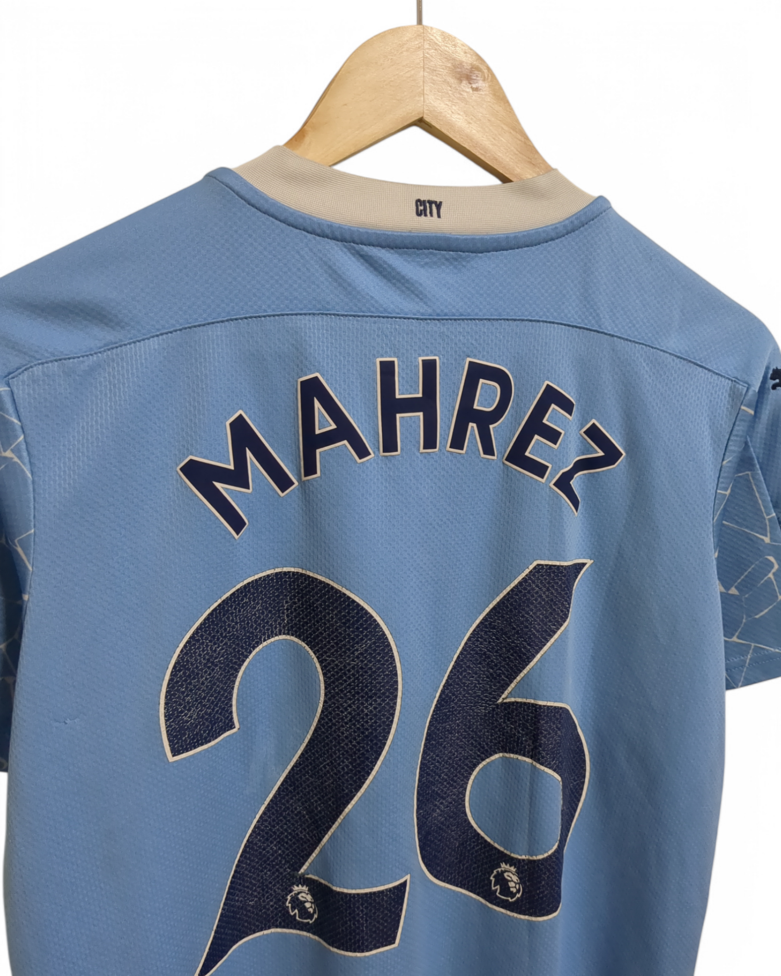 2020-21 Puma Manchester City Home Shirt #26 Mahrez - (S)