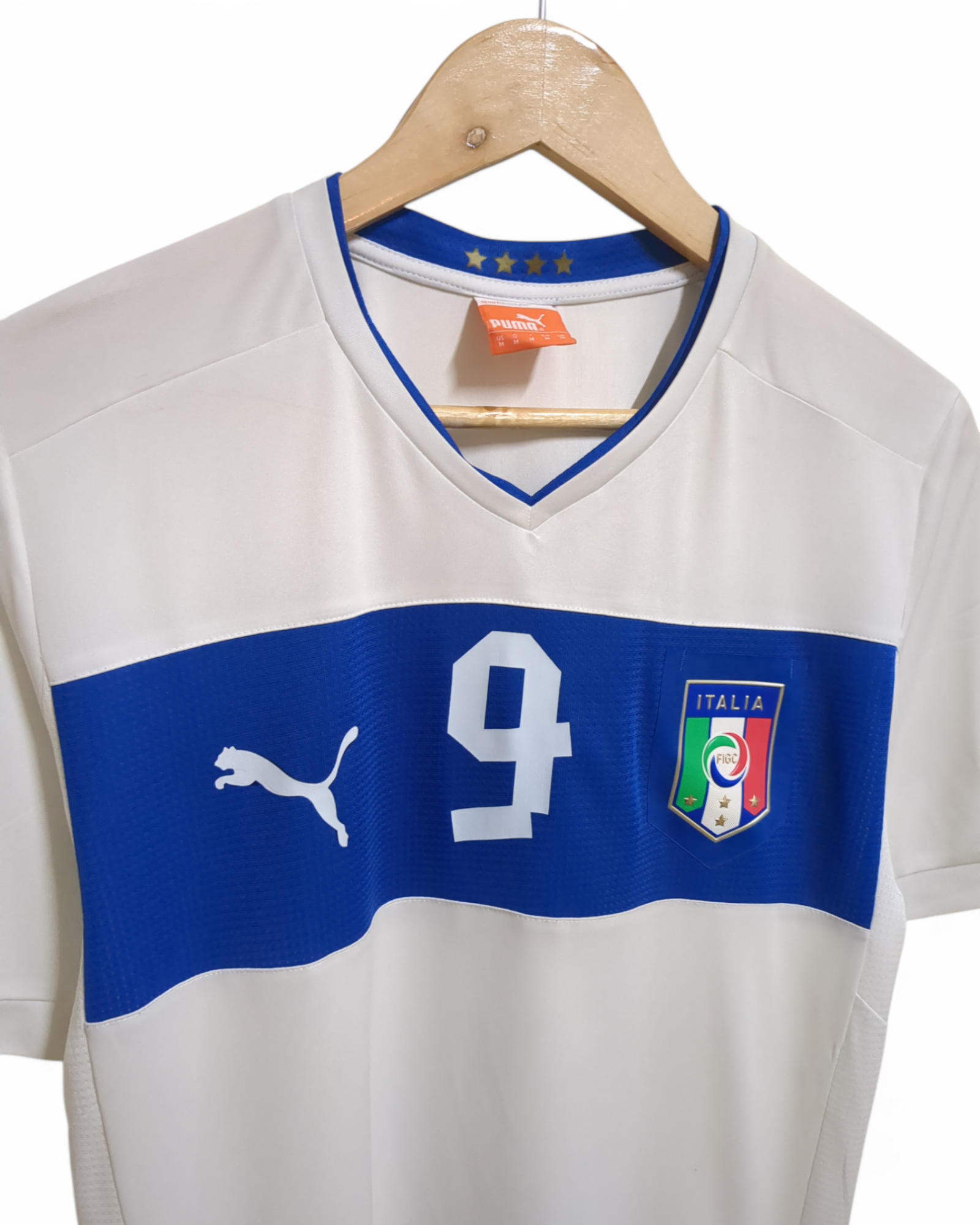 2012-13 Puma Italy Away Shirt #9 Balotelli - (M)