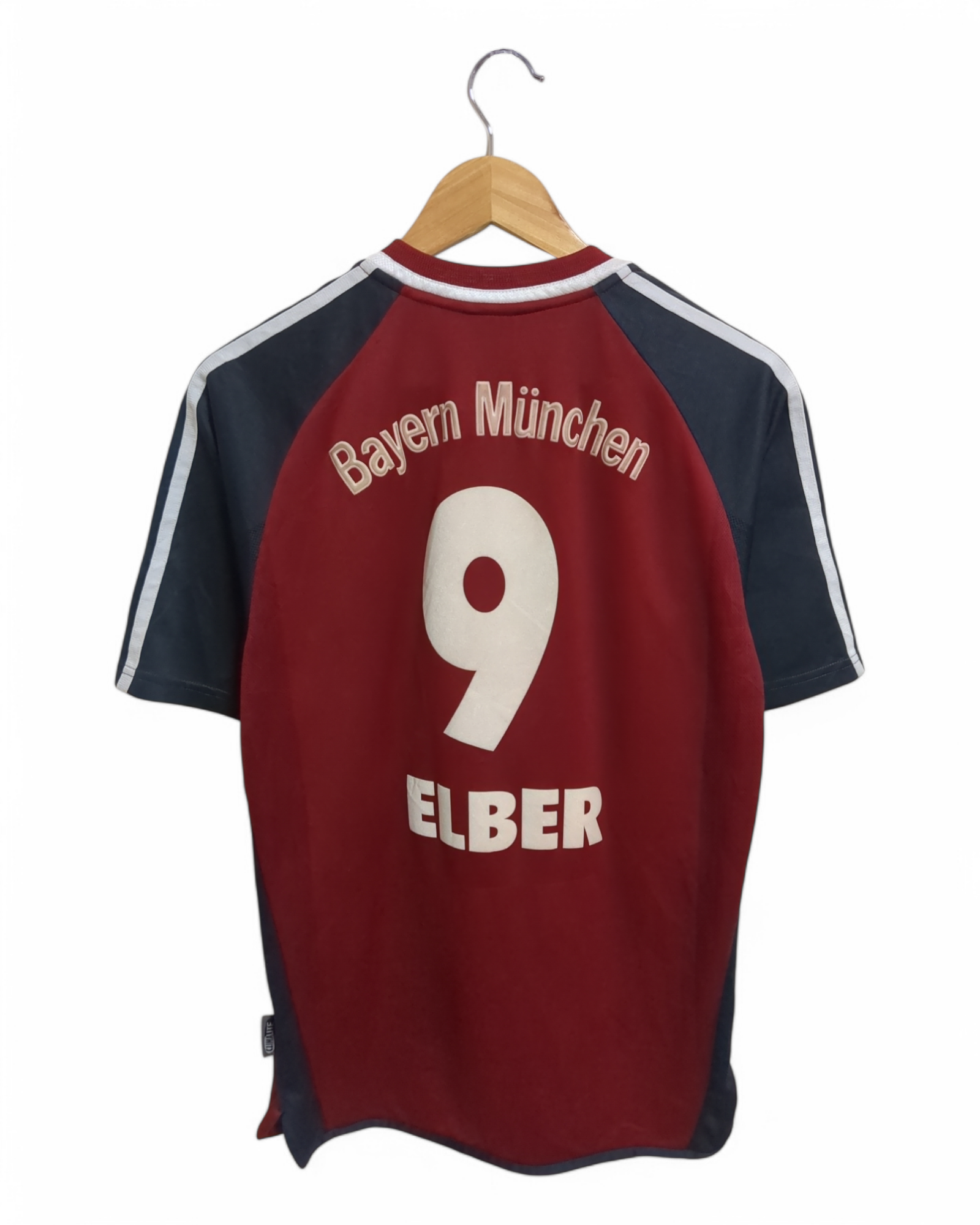 2001-02 Adidas Bayern Munich Home Shirt #9 Elber - (M)