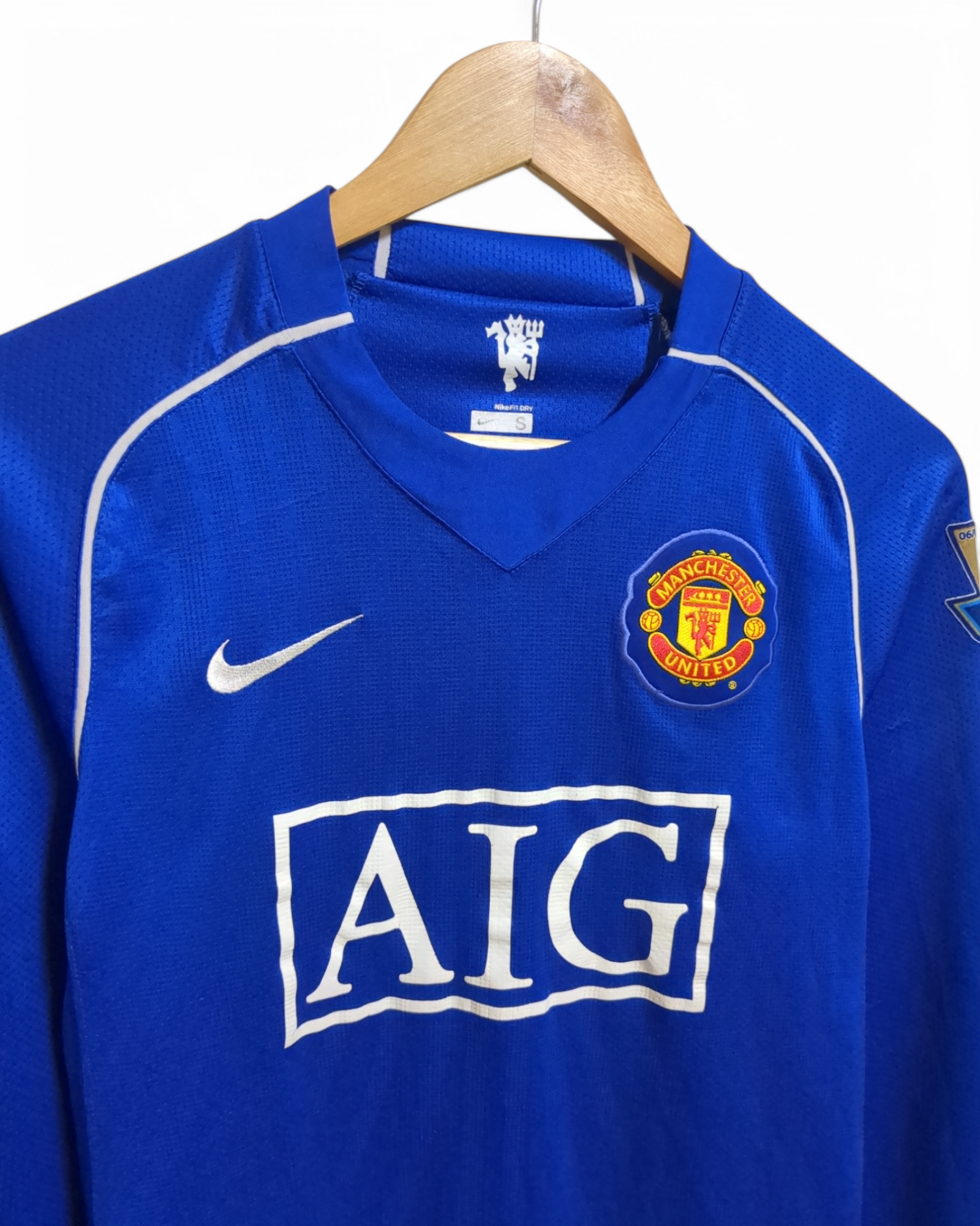 2007-08 Nike Manchester United Goalkeeper L/S Shirt #1 Van Der Sar - (S)
