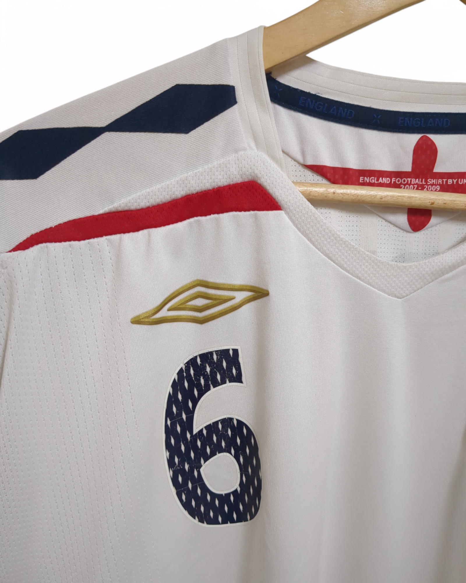 2007-09 Umbro England Home Shirt #6 Terry - (XL)