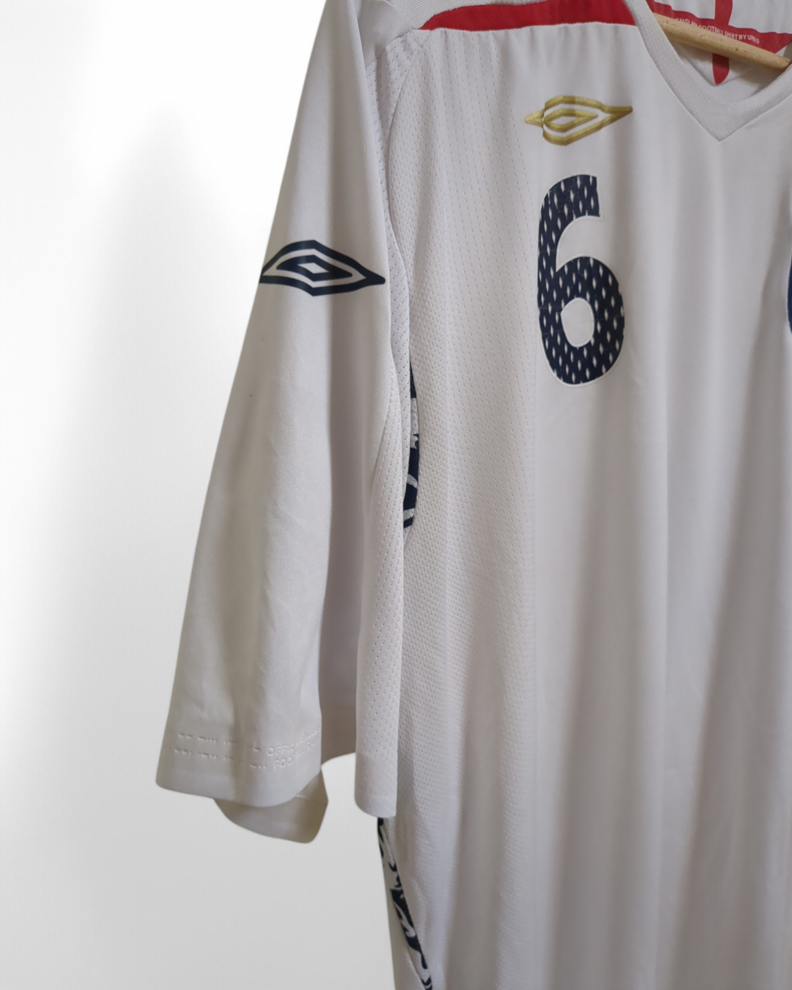 2007-09 Umbro England Home Shirt #6 Terry - (XL)