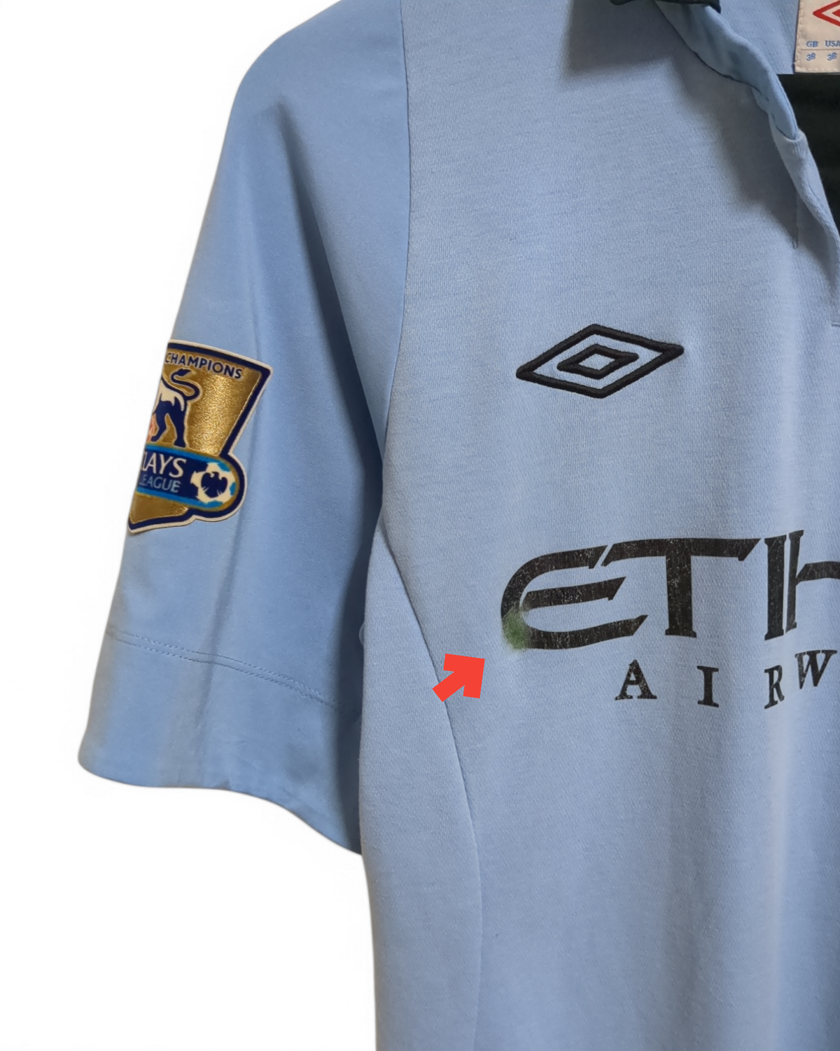 2012-13 Manchester City Umbro Champions Home Shirt #21 Silva - (S 2012-13 Manchester City Umbro Champions Home Shirt #21 Silva - (S