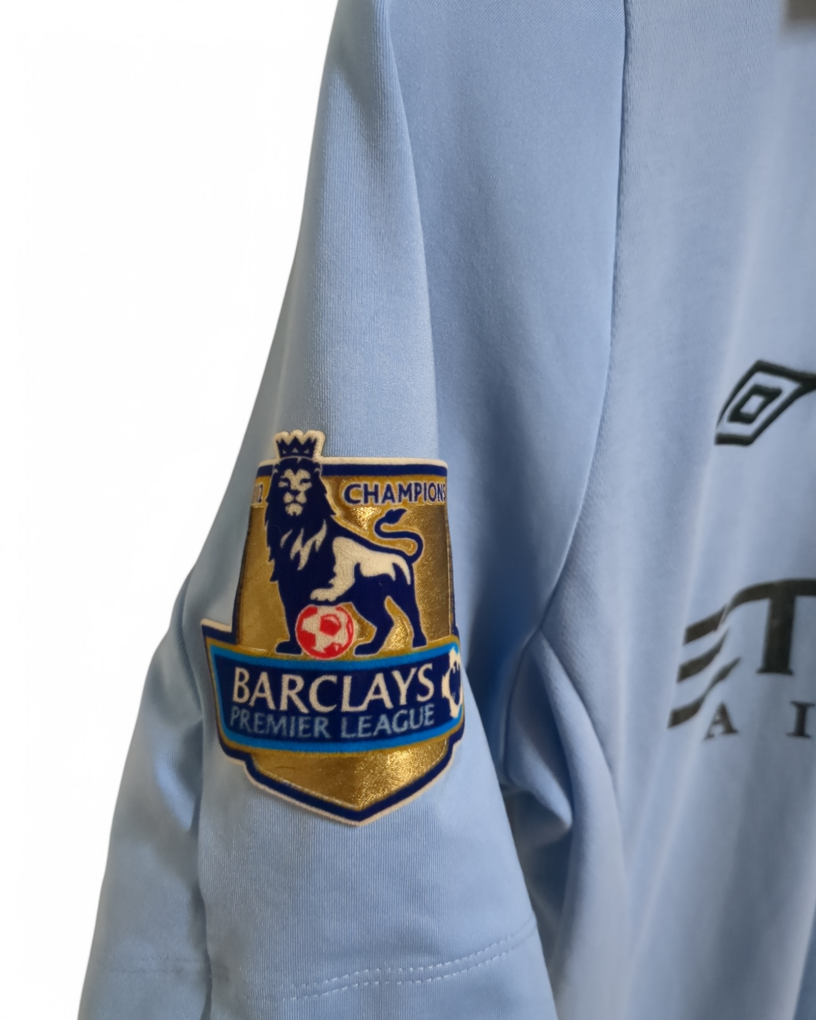 2012-13 Umbro Manchester City Champions Home Shirt #21 Silva - (S)