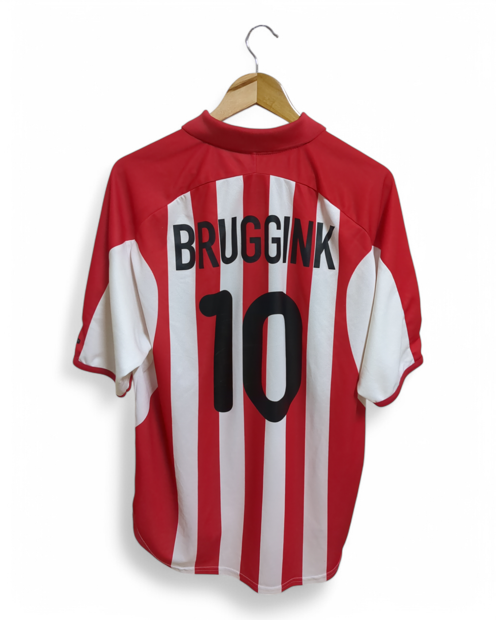 2000-01 Nike PSV Home Shirt #10 Bruggink - (XL)