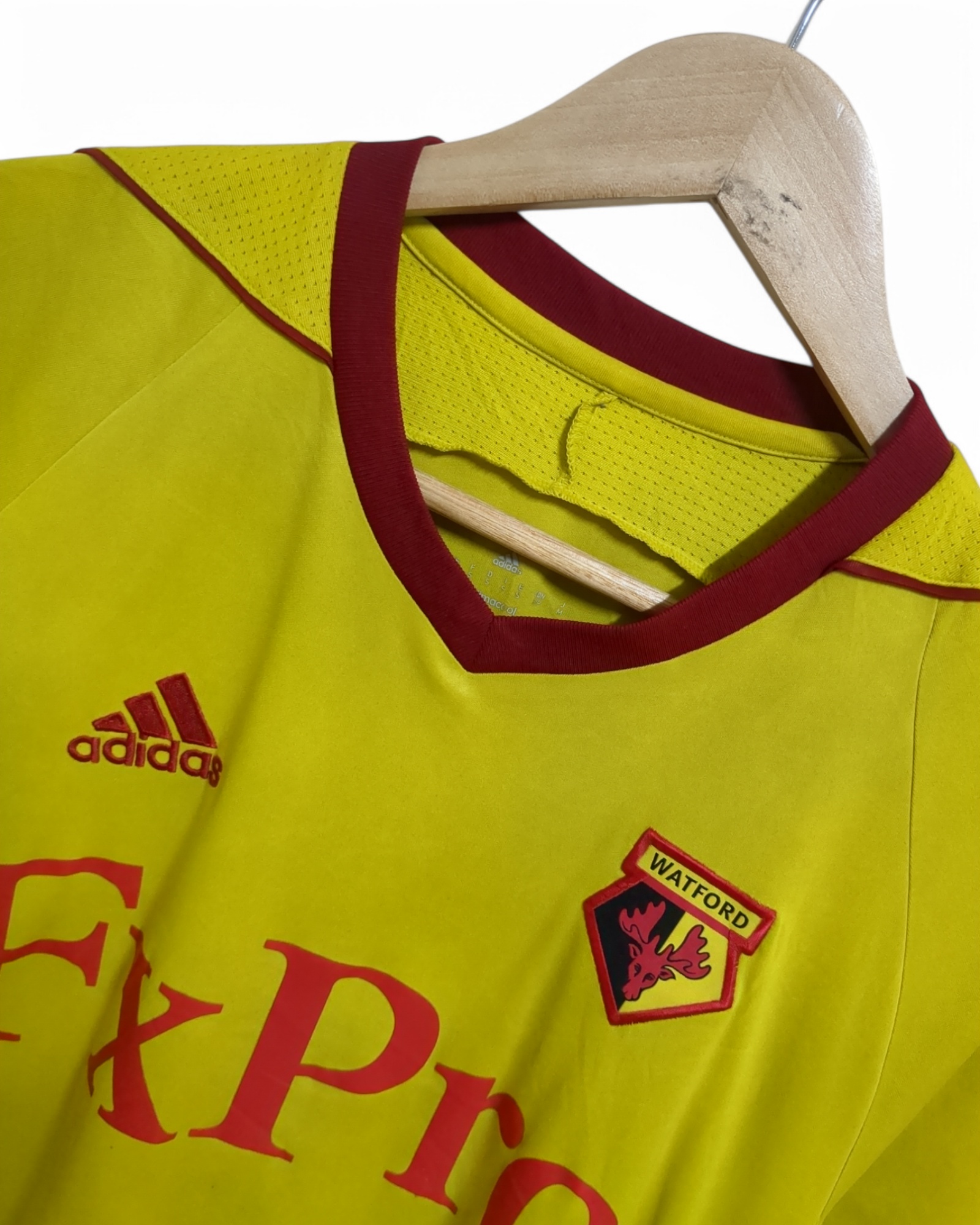 2017-18 Adidas Watford Home Shirt #9 Deeney - (M)