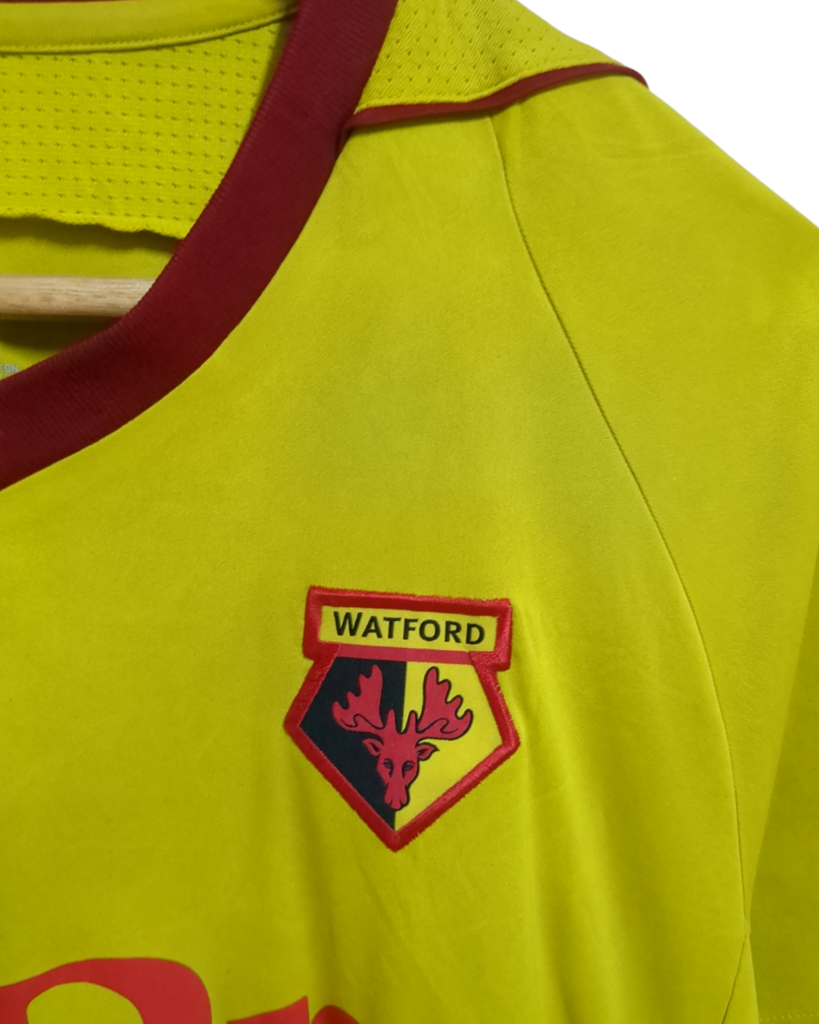 2017-18 Adidas Watford Home Shirt #9 Deeney - (M)