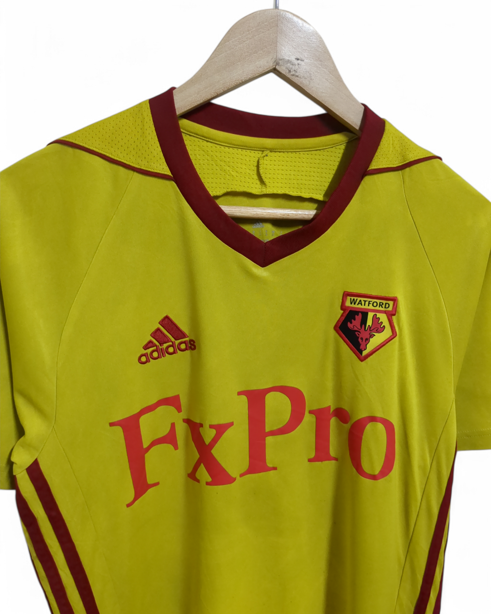 2017-18 Adidas Watford Home Shirt #9 Deeney - (M)