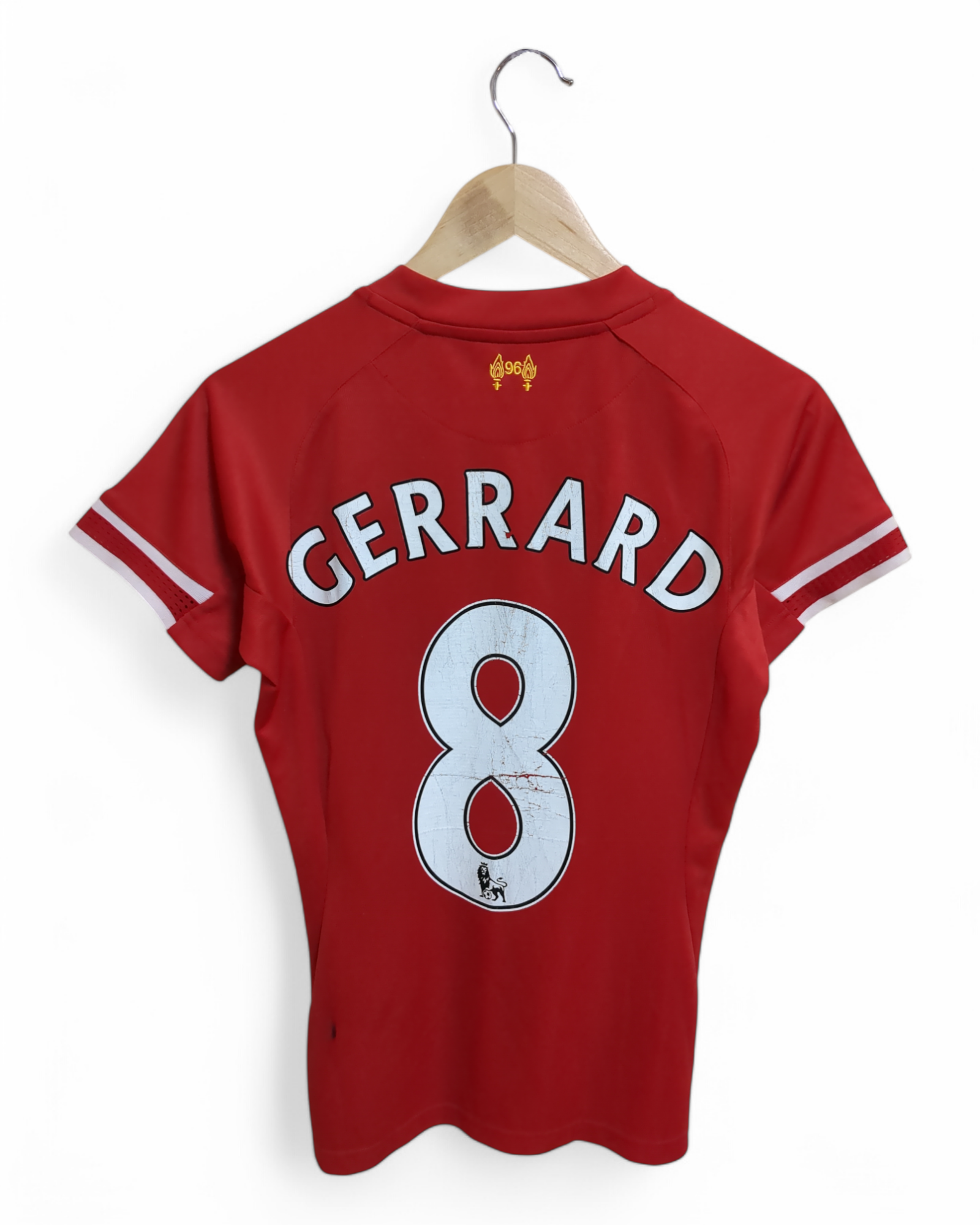 2013-14 Warrior Liverpool Women's Home Shirt #8 Gerrard - (XS)