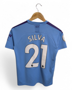 2019-20 Puma Manchester City Home Shirt #21 Silva - (S)