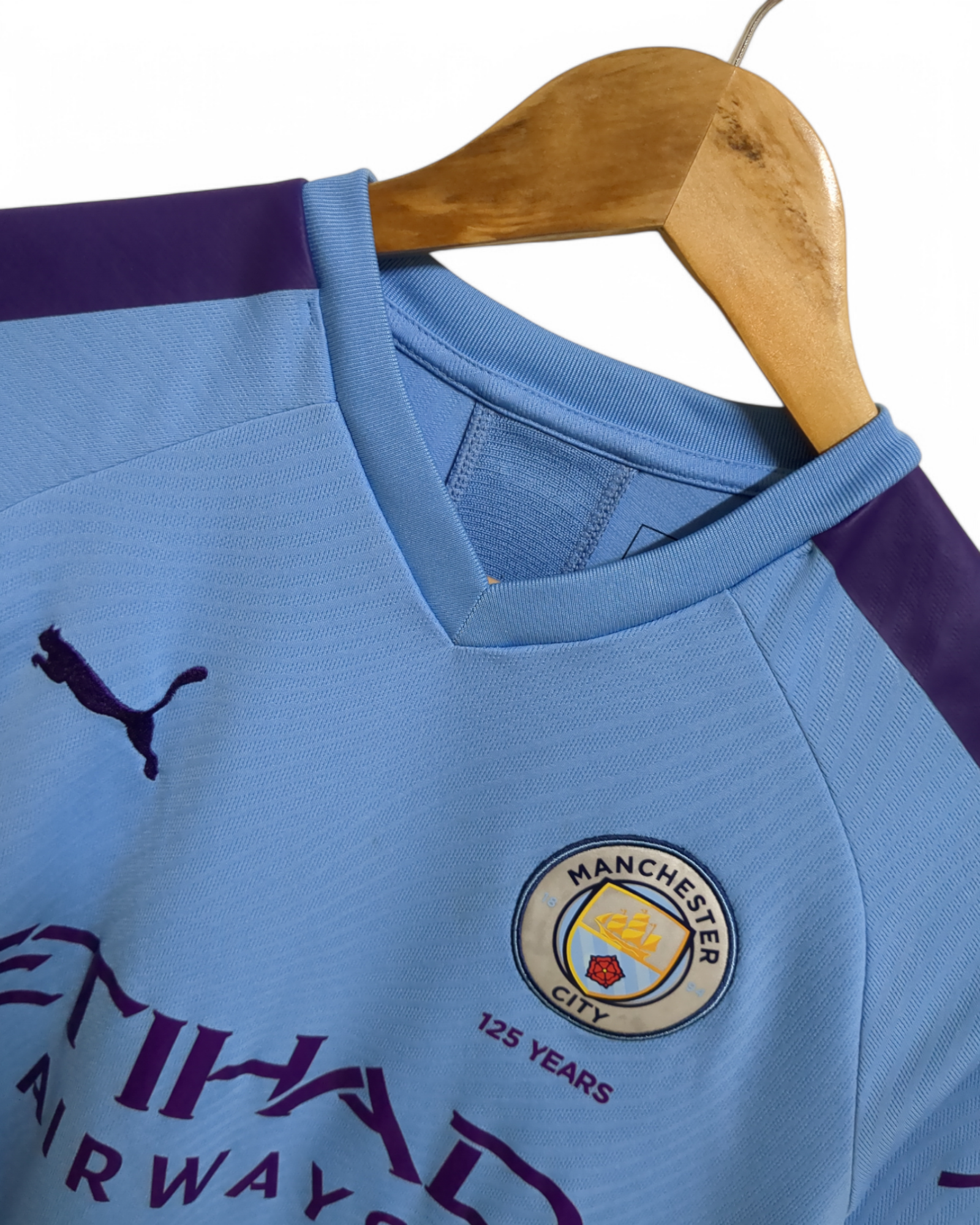 2019-20 Puma Manchester City Home Shirt #21 Silva - (S)